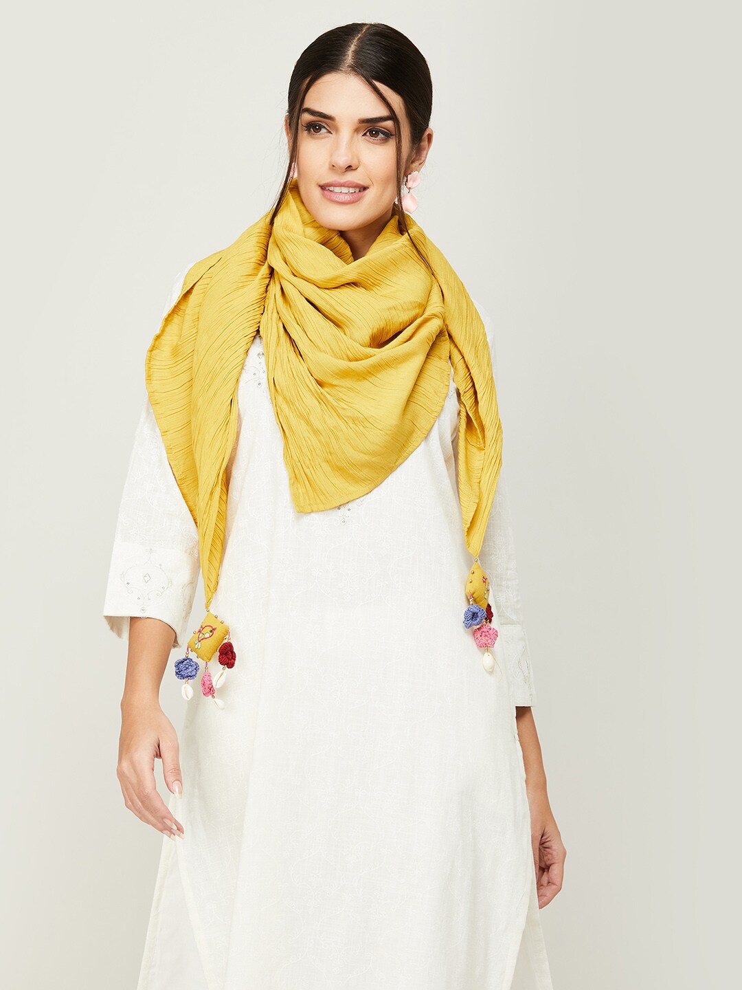 

Colour Me by Melange Dupatta, Mustard