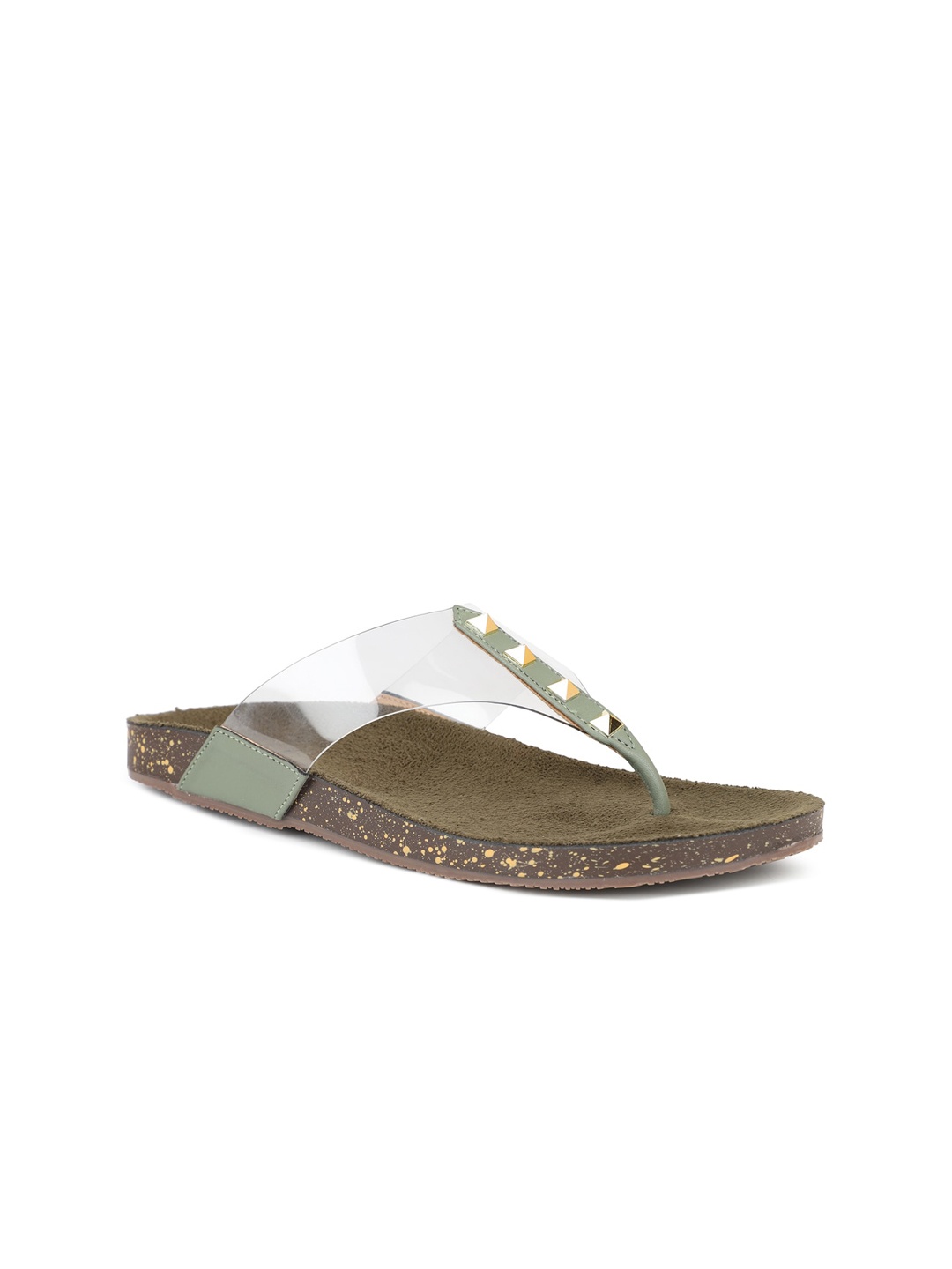 

Inc 5 Women Open Toe Flats, Green