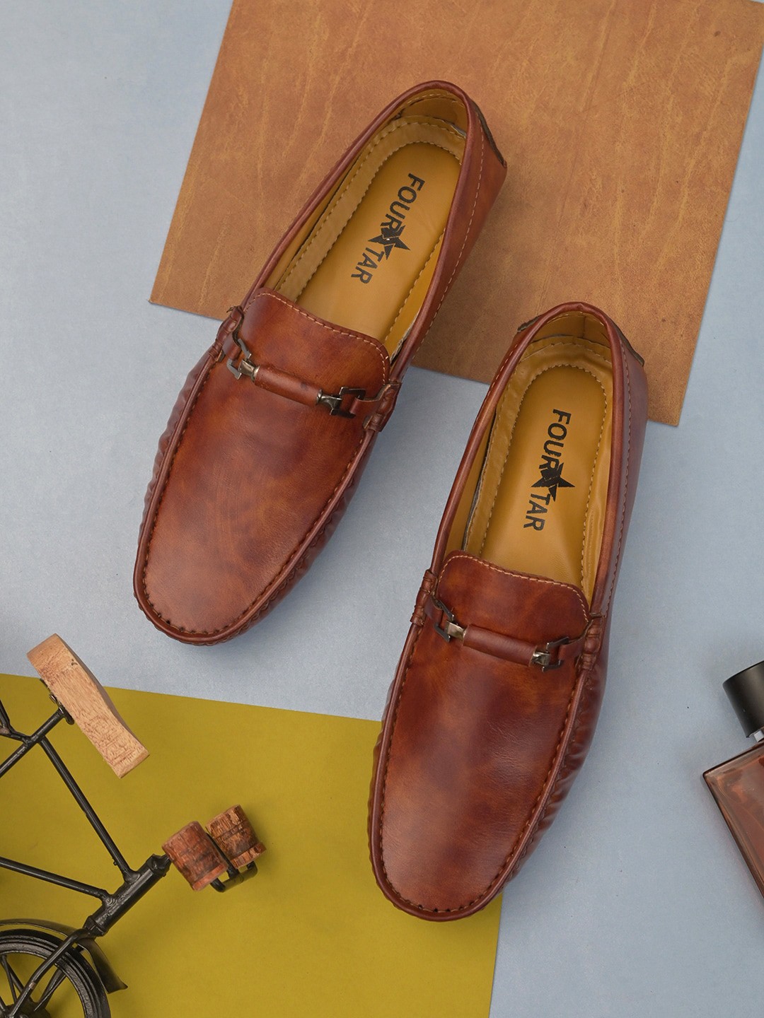 

FOUR STAR TRUCK SALES Men Waterproof Lining Loafers, Brown