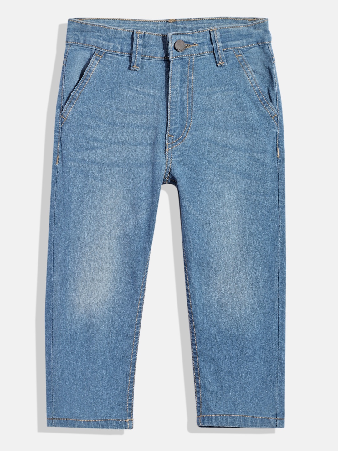 

HERE&NOW Boys Heavy Fade Stretchable Jeans, Blue