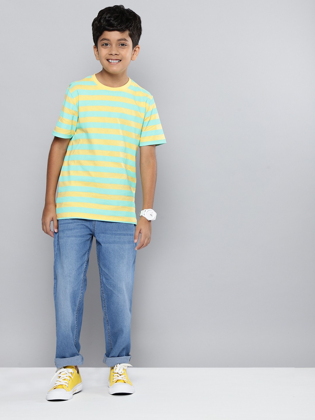 

HERE&NOW Boys Blue Slim Fit Clean Look Stretchable Jeans