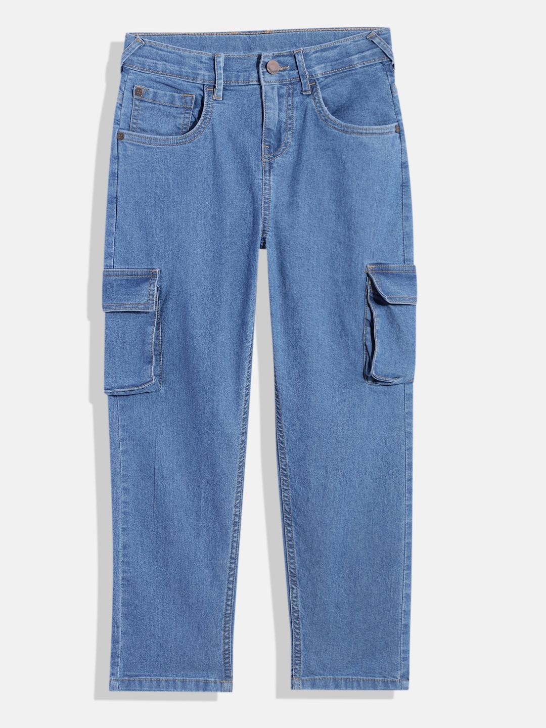 

HERE&NOW Boys Slim Fit Clean Look Stretchable Jeans, Blue