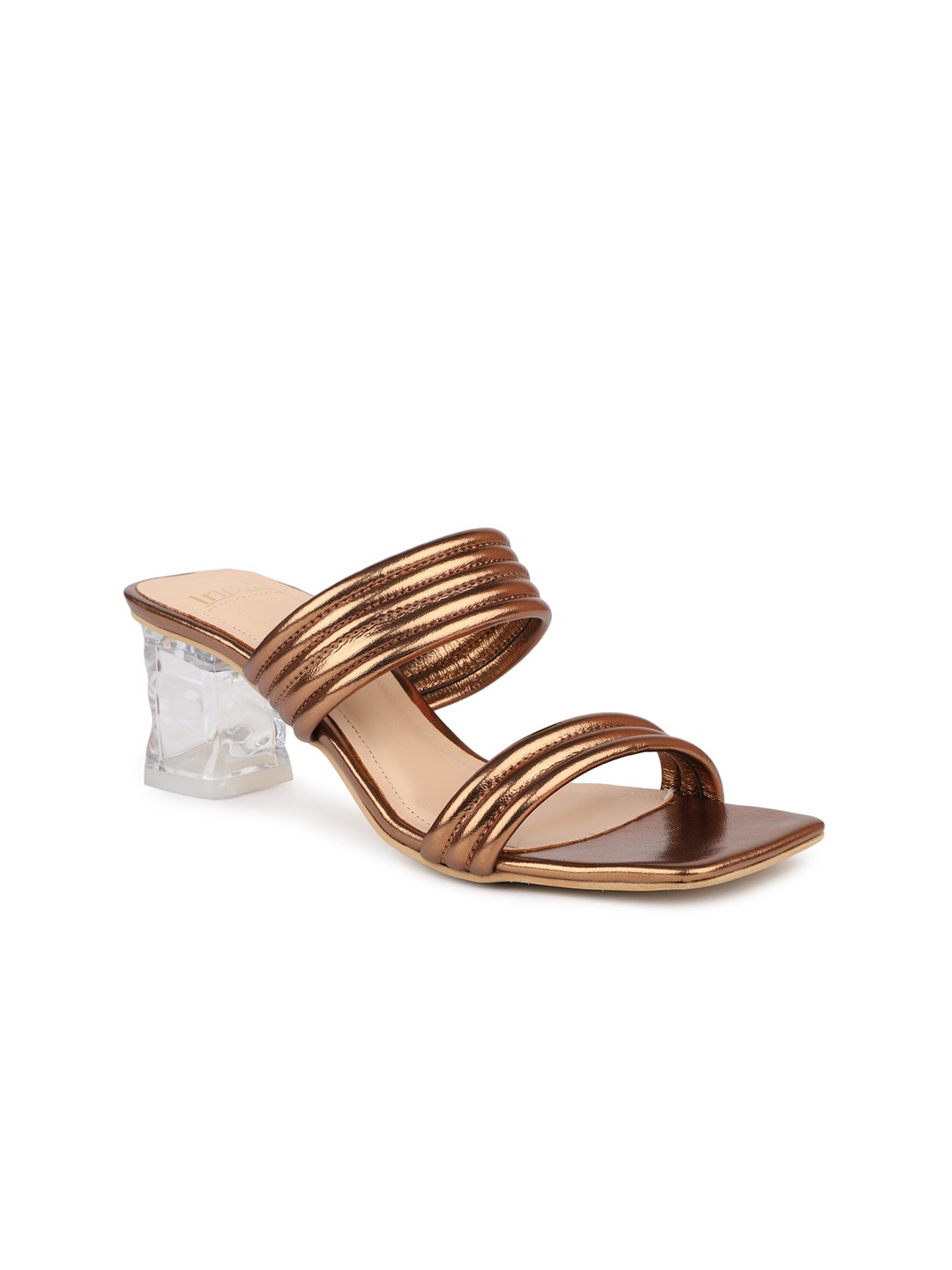 

Inc 5 Women Block Heels, Gold