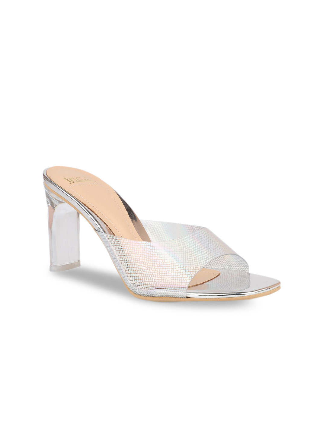 

Inc 5 Women Block Heels, Silver