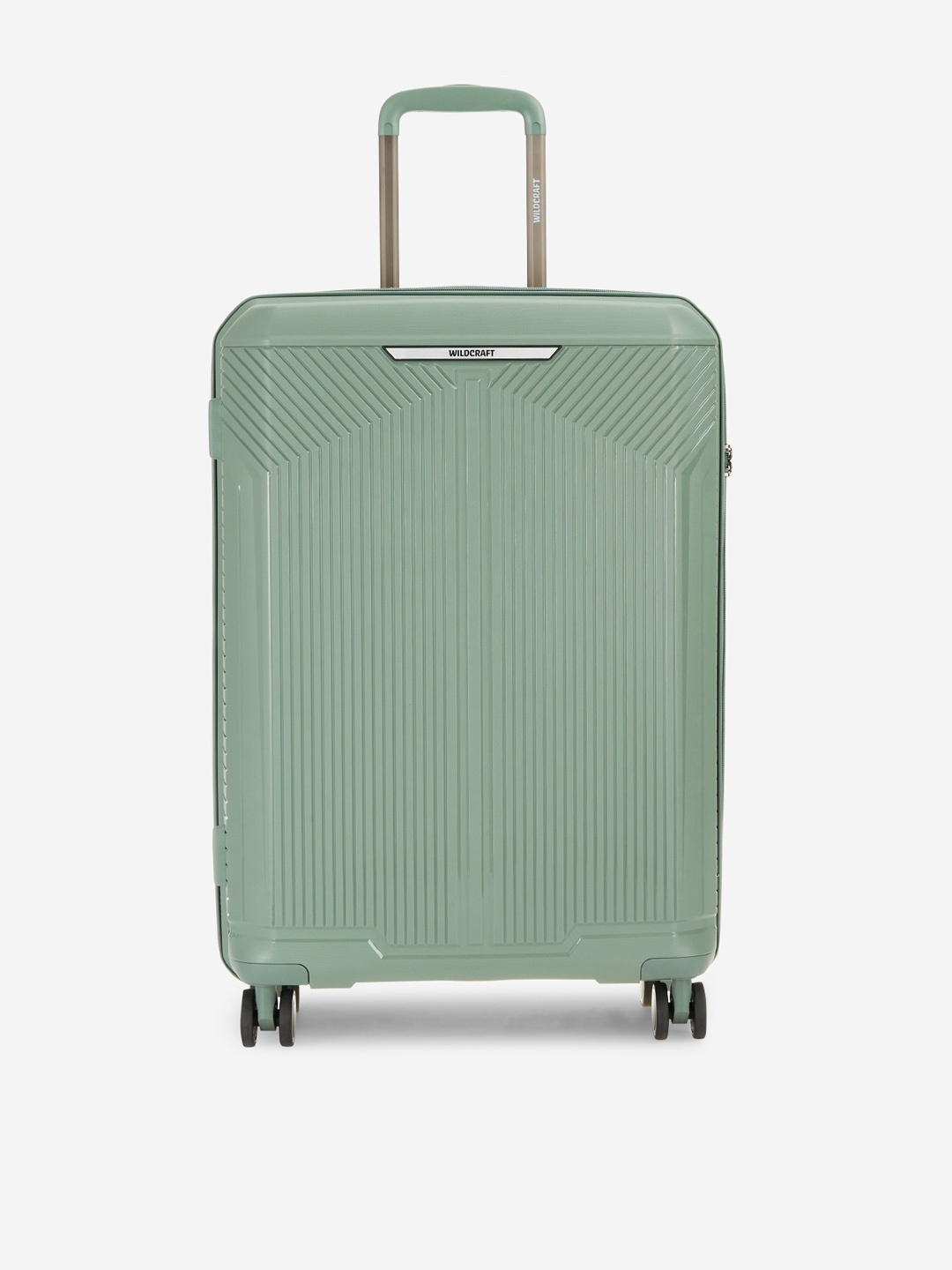 

Wildcraft Zeus Textured Hard-Sided Medium Trolley Duffle Bag, Green