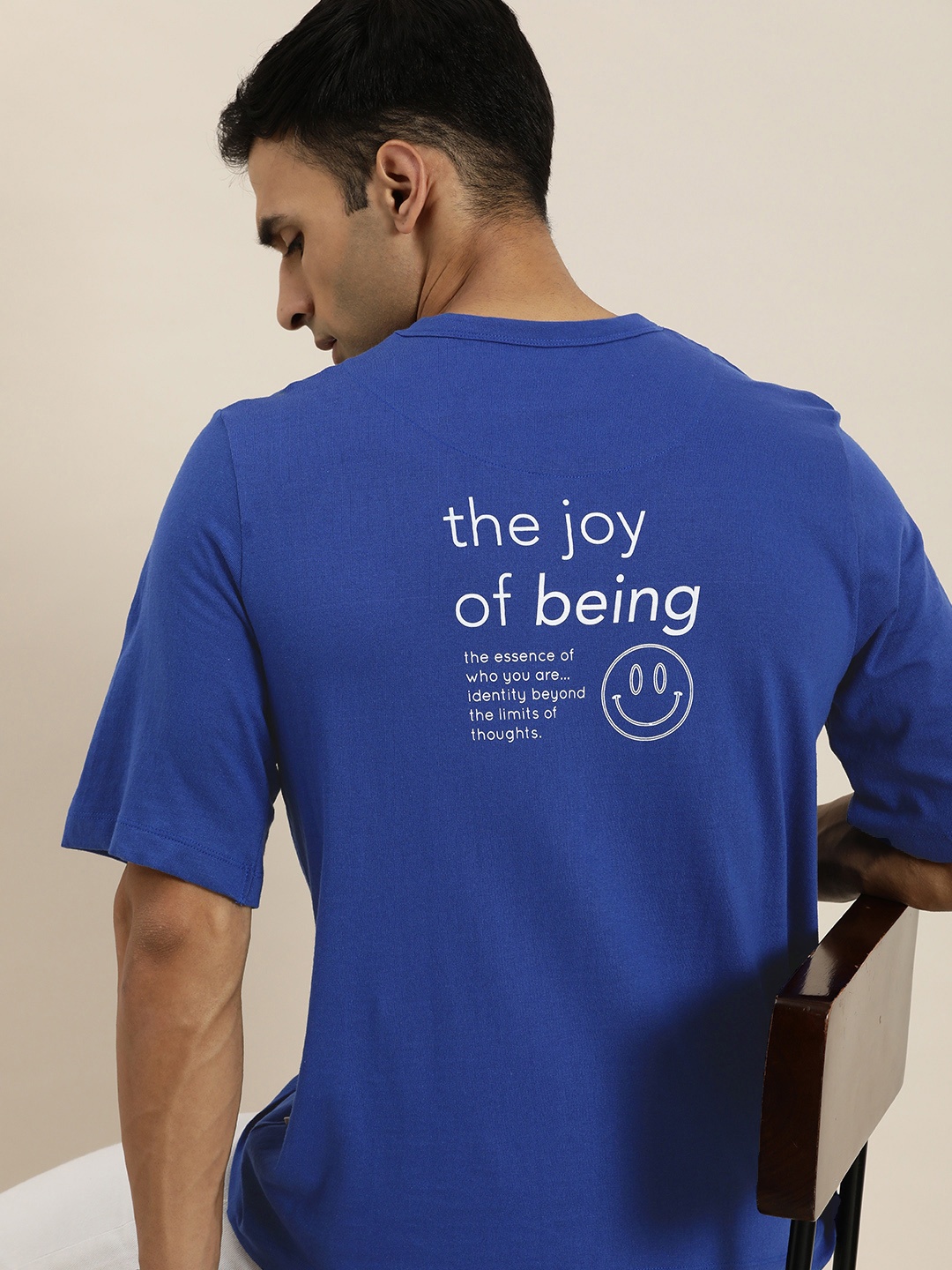 

INVICTUS Men Relaxed Fit Printed T-shirt, Blue