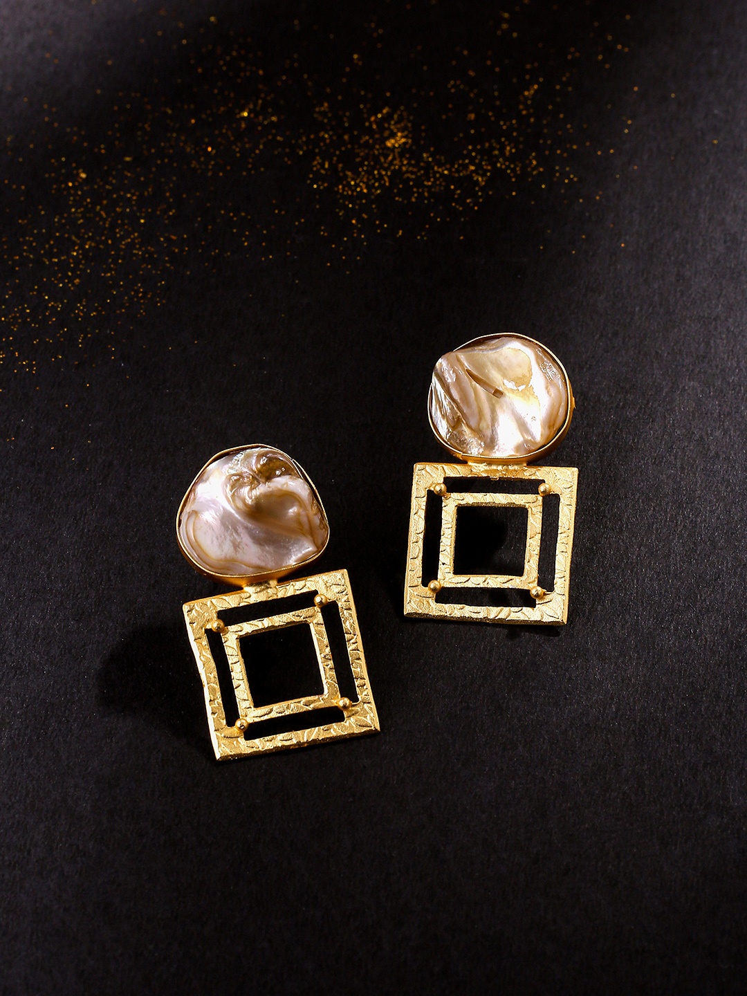 

VIRAASI Contemporary Drop Earrings, Gold