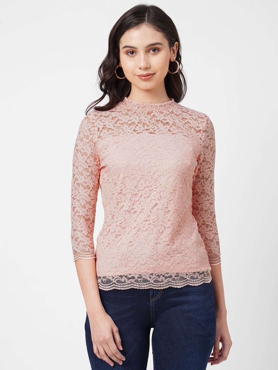 

Kraus Jeans Floral Top, Peach