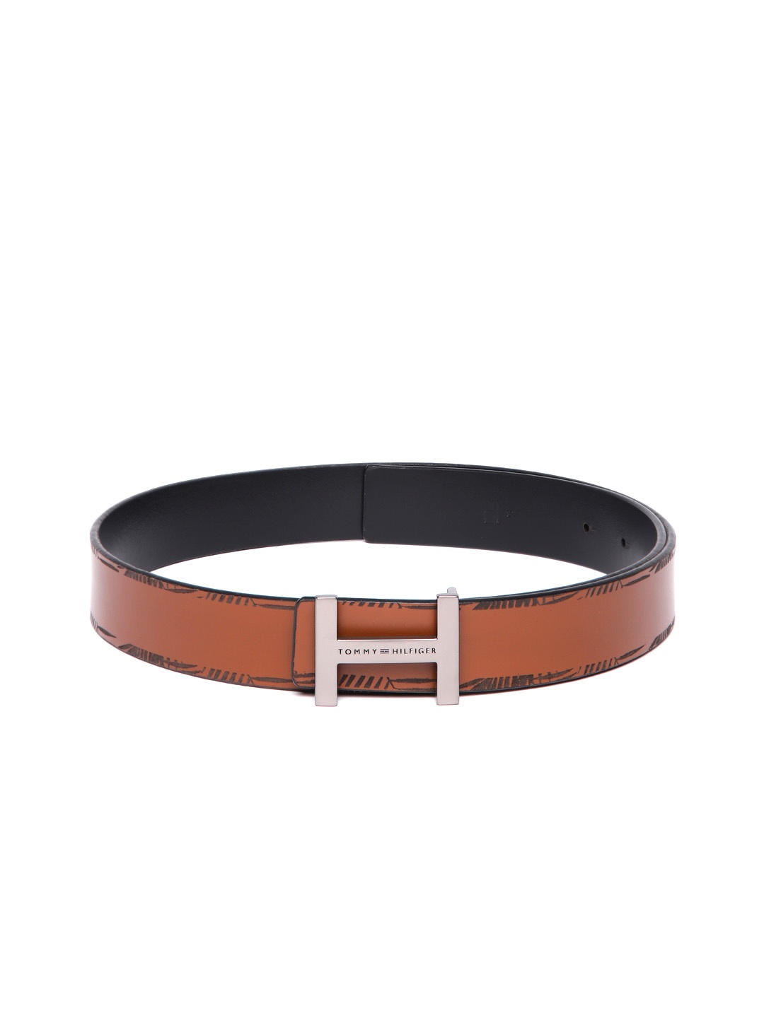 

Tommy Hilfiger Men Printed Leather Belt, Tan