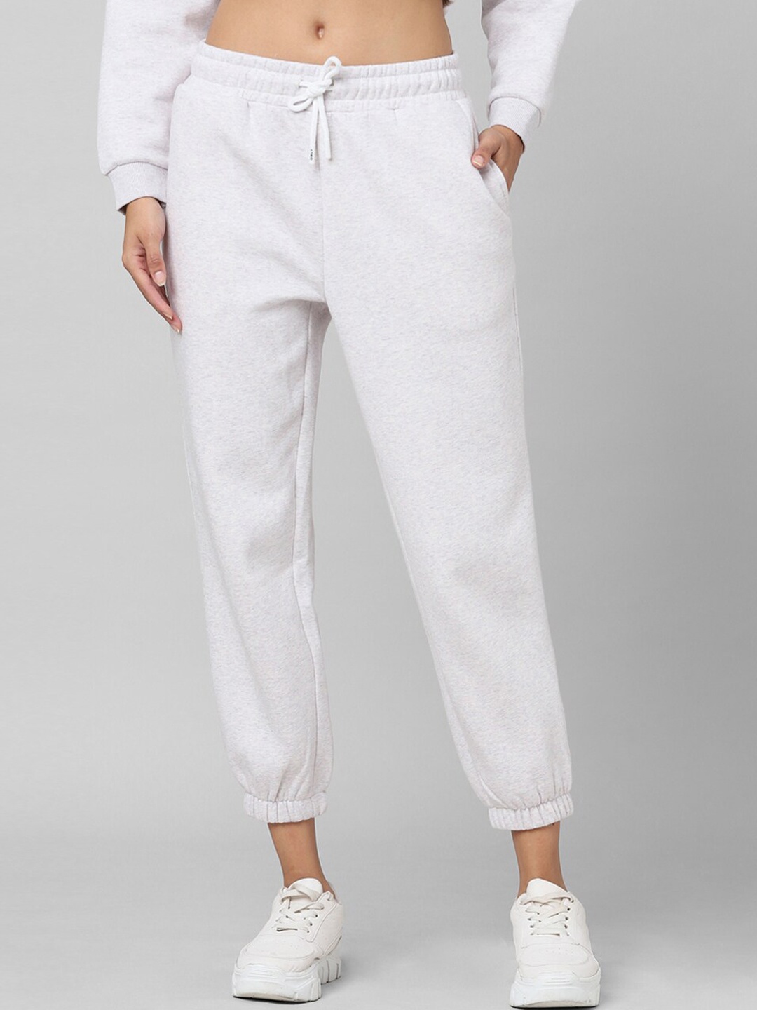 

ONLY Women Cotton Onlroll Joggers, Off white