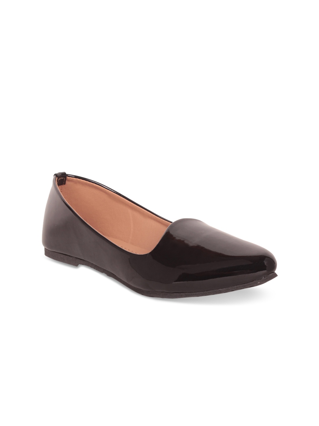 

GNIST Women Black Solid Synthetic Ballerinas