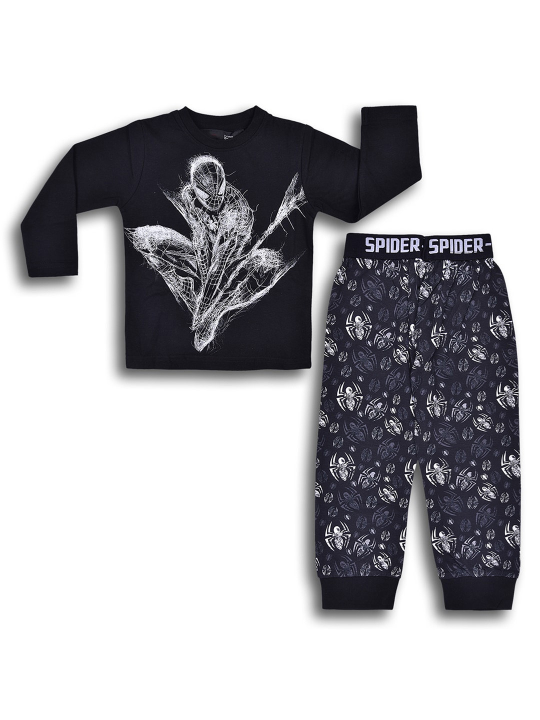 

Wish Karo Kids Printed T-shirt with Trousers Clothing Set, Black