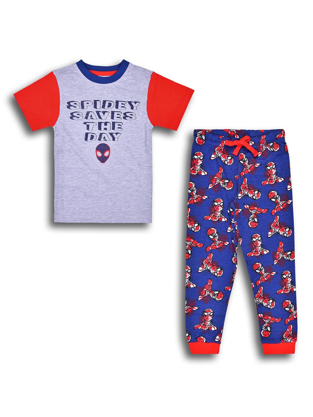 

Wish Karo Kids Printed T-shirt with Trousers Clothing Set, Blue
