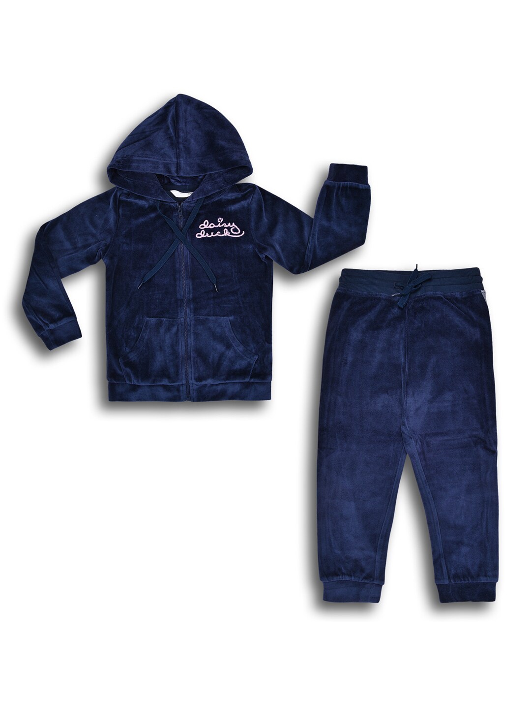 

Wish Karo Kids Printed Top with Trousers Clothing Set, Navy blue