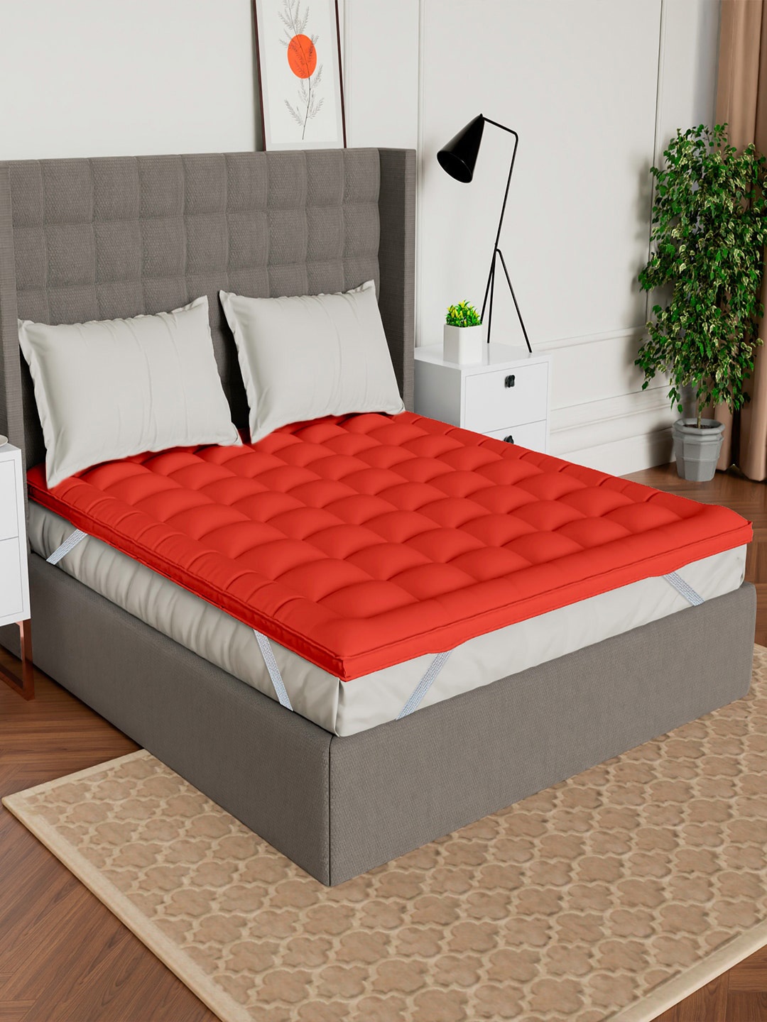 

AVI Red Quilted Breathable Microfiber 500GSM Single Bed Mattress Protector