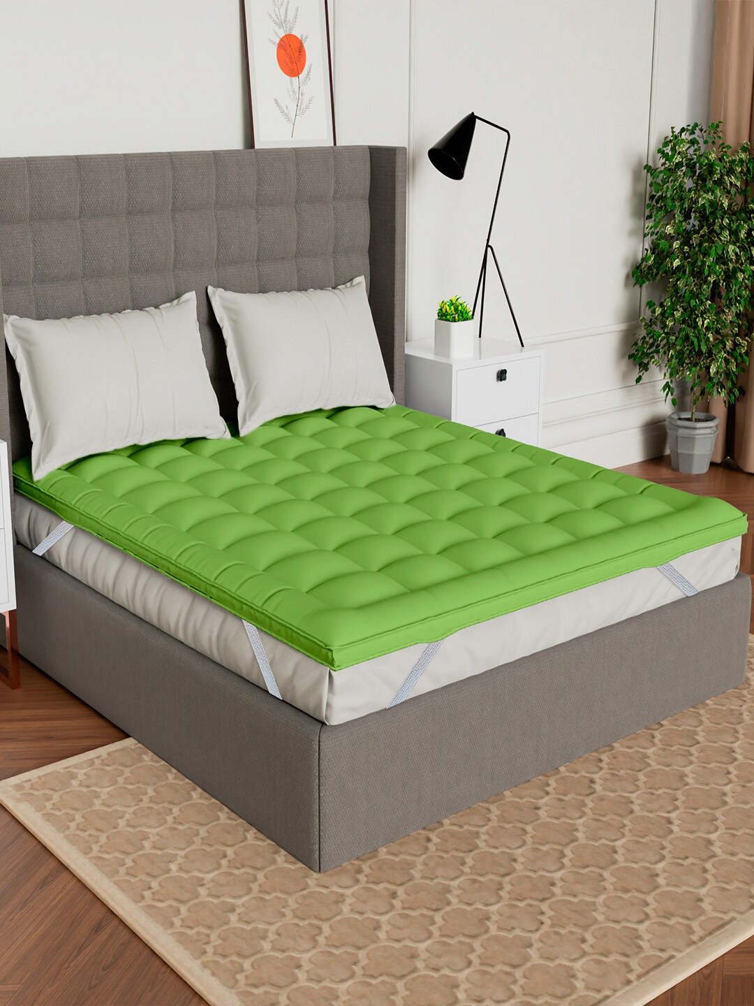

AVI Green Microfiber 500 GSM Single Bed Mattress Topper