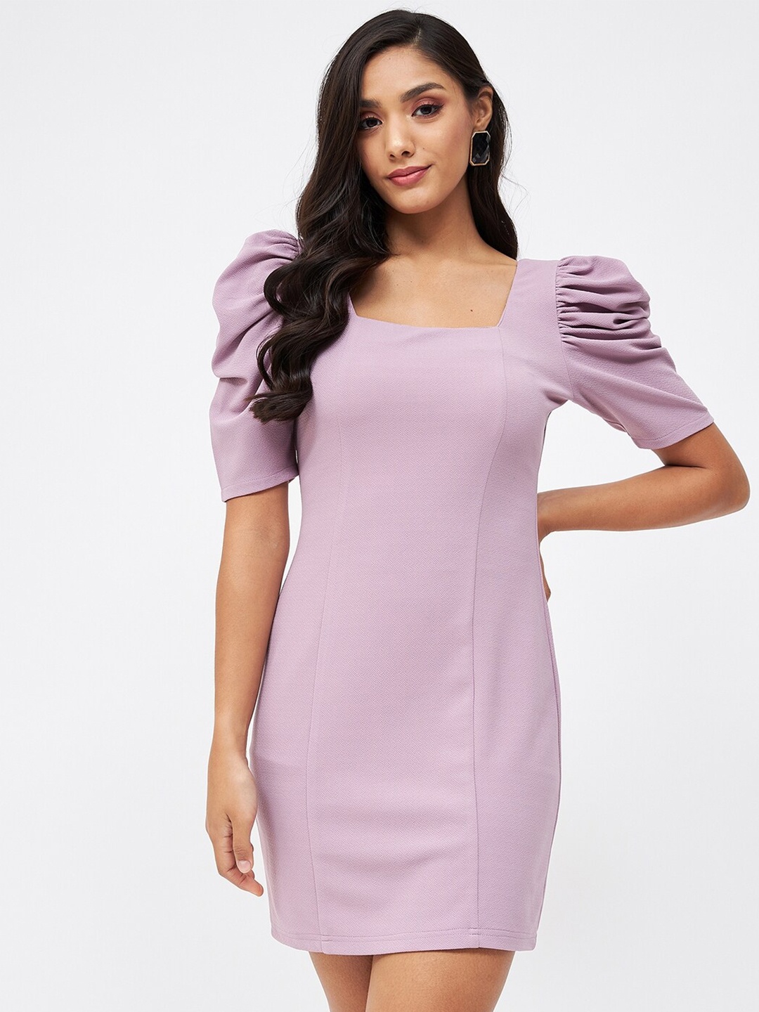 

Kibo Purple Sheath Mini Dress