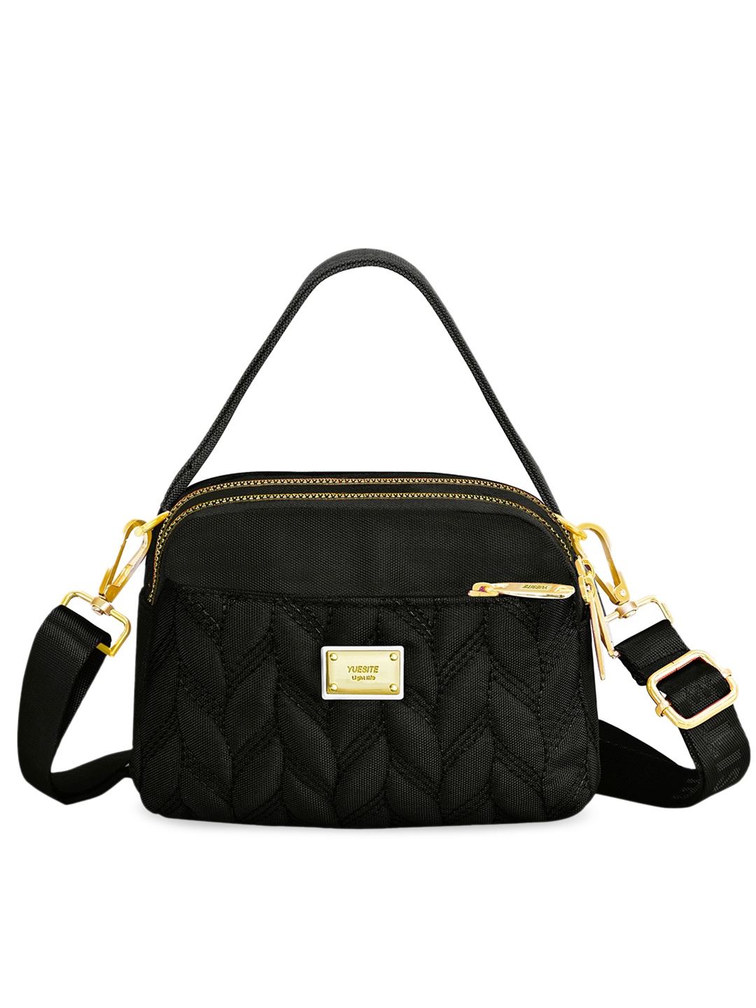 

Diva Dale Black Structured Handheld Bag