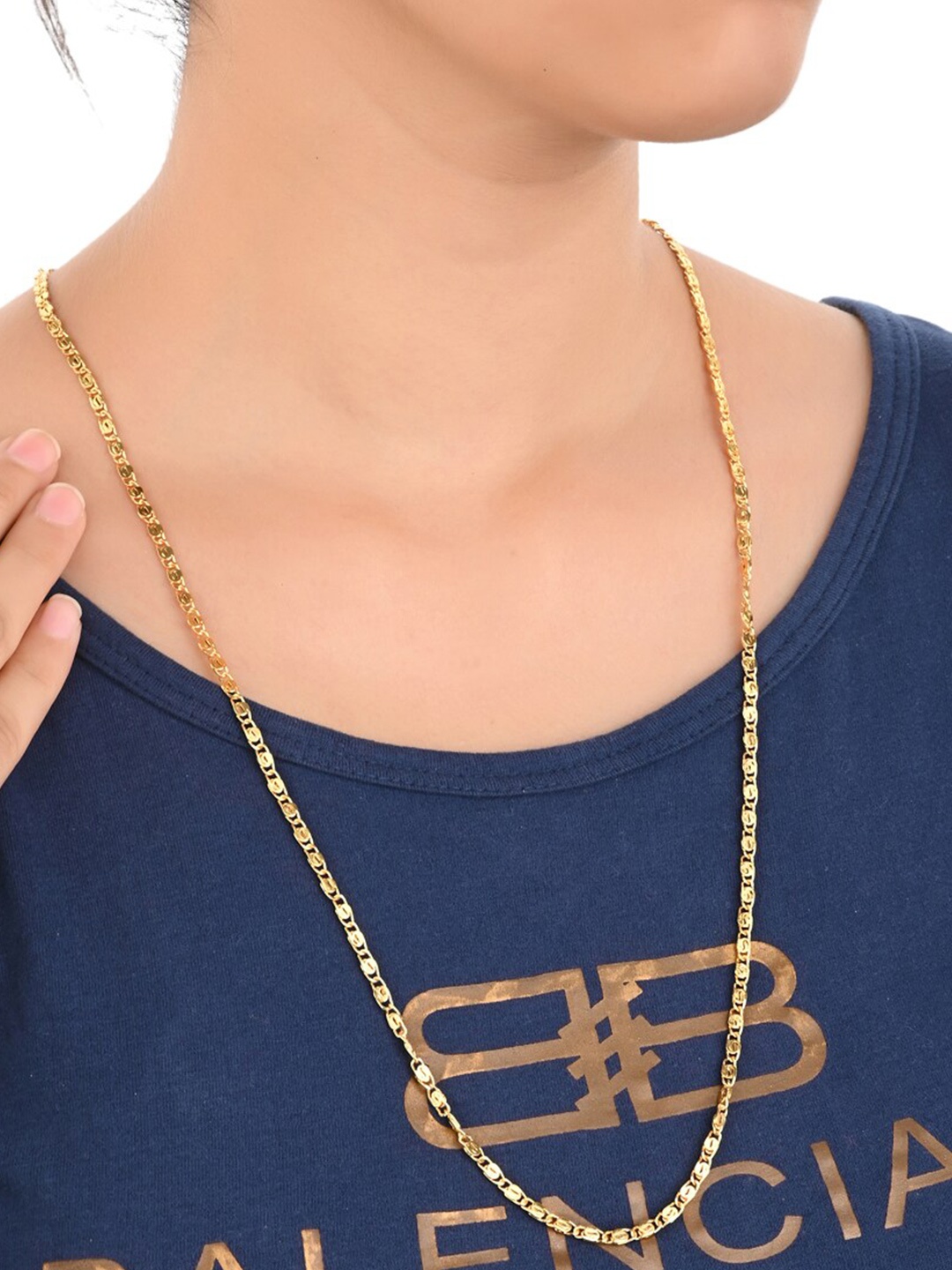 

AanyaCentric Pack Of 6 Brass Gold Plated Chain