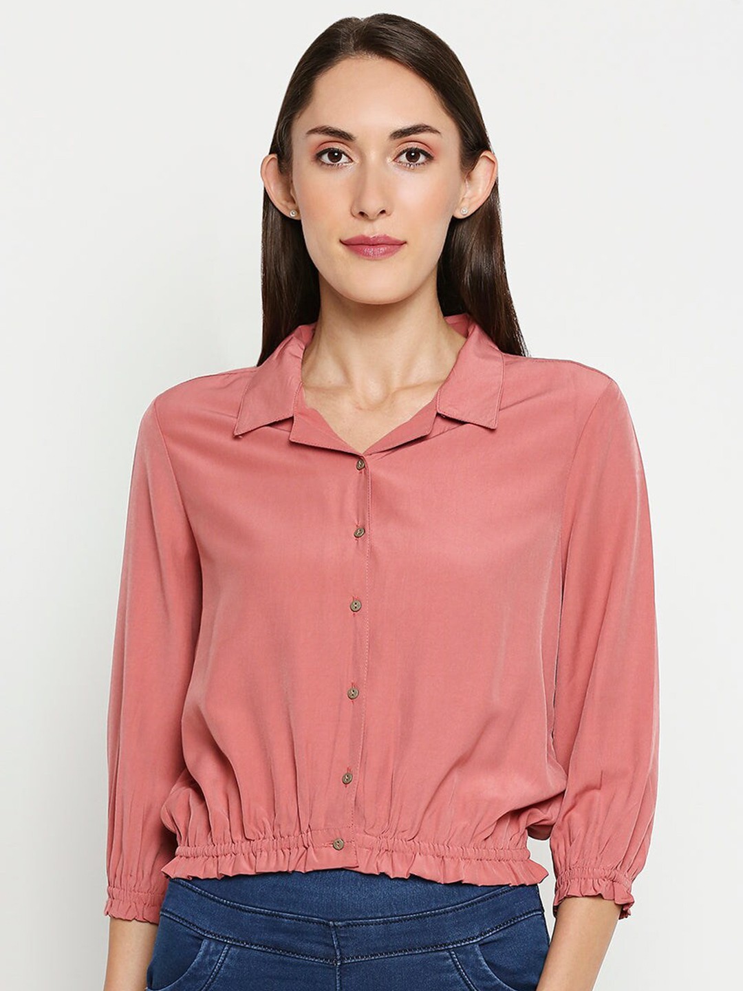 

Kraus Jeans Women Red Casual Shirt