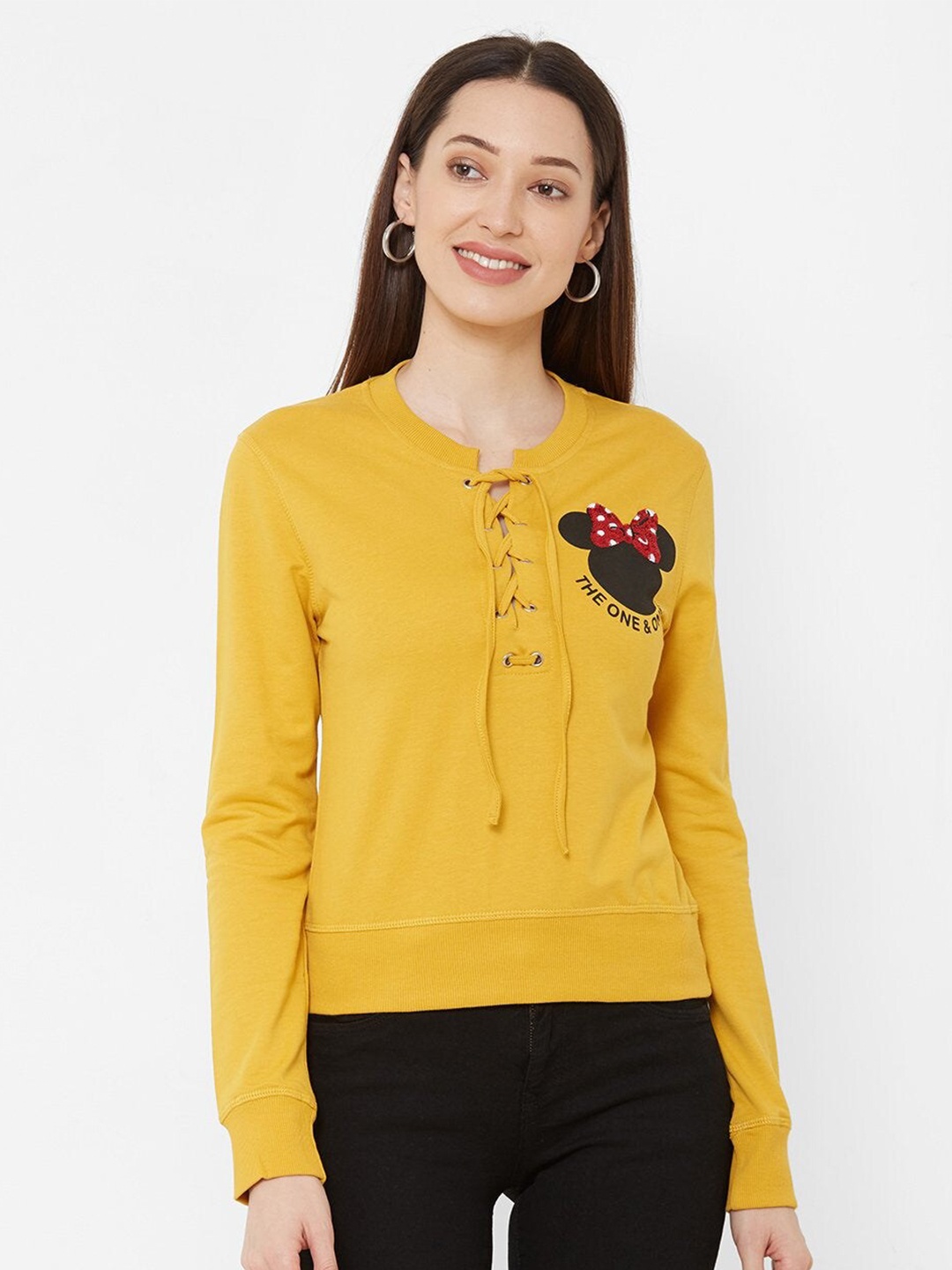 

Kraus Jeans Round Neck Pullover Sweatshirt, Mustard