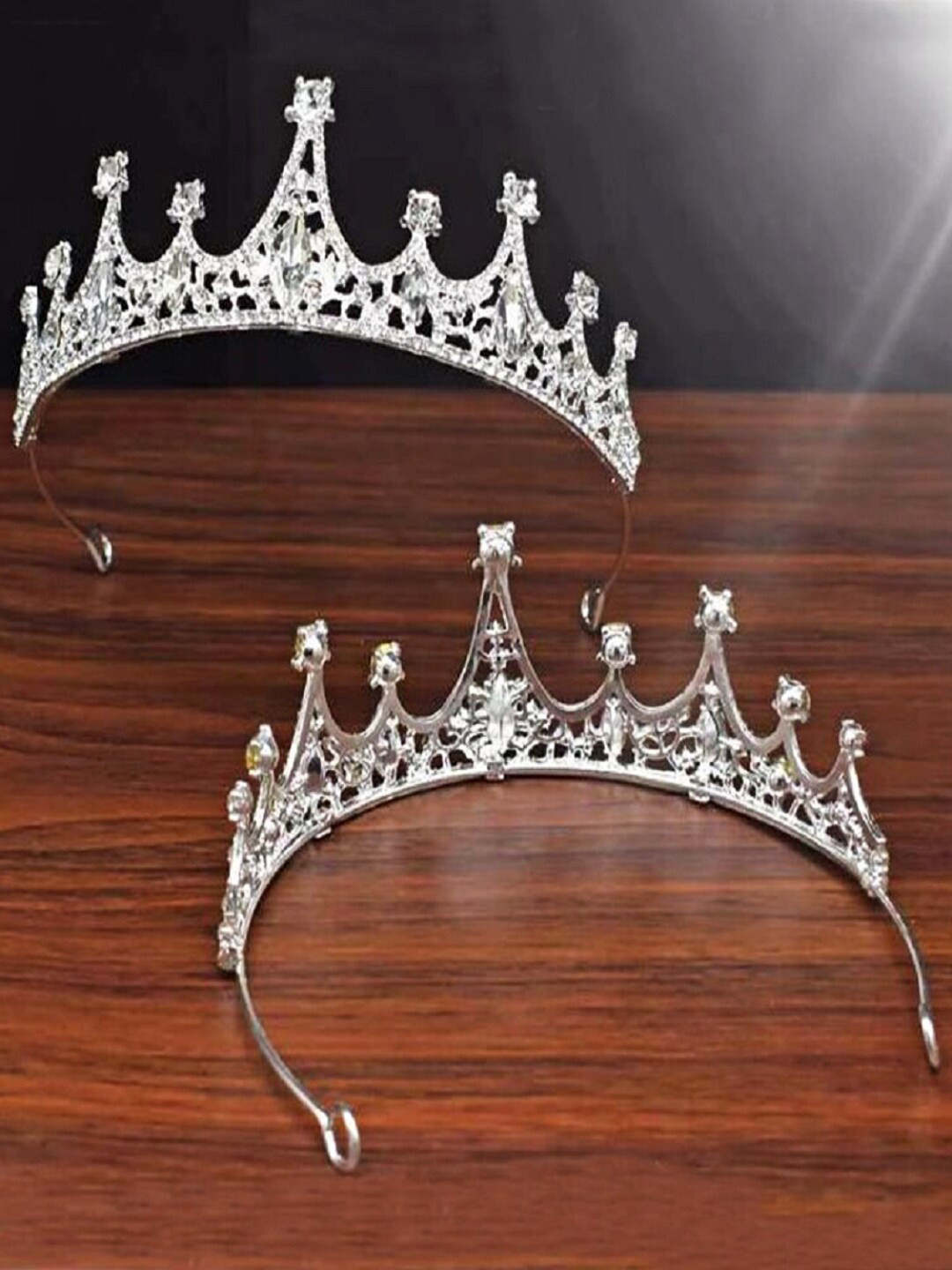 

Proplady Women Gold-Toned Embellished Tiara