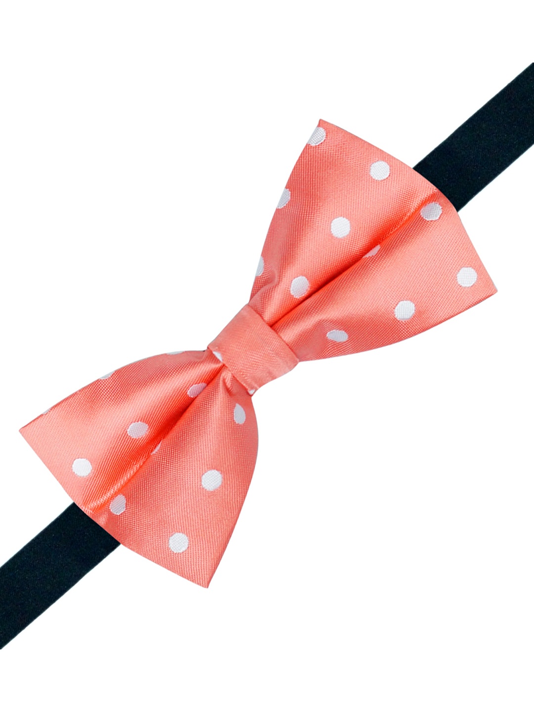 

The Tie Hub Men Polka Dots Printed Bow Tie, Pink