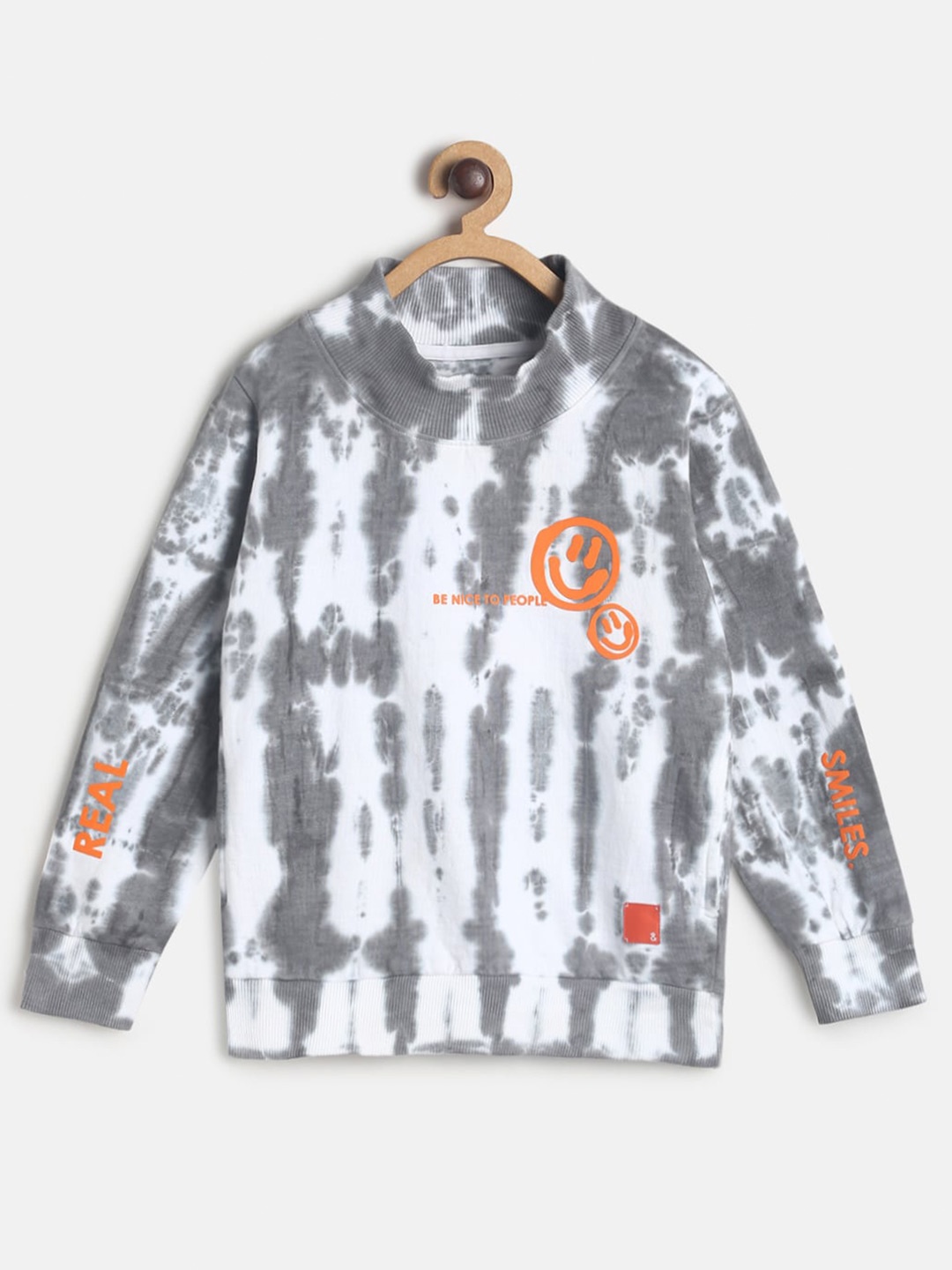 

TALES & STORIES Boys Printed Sweatshirt, Grey