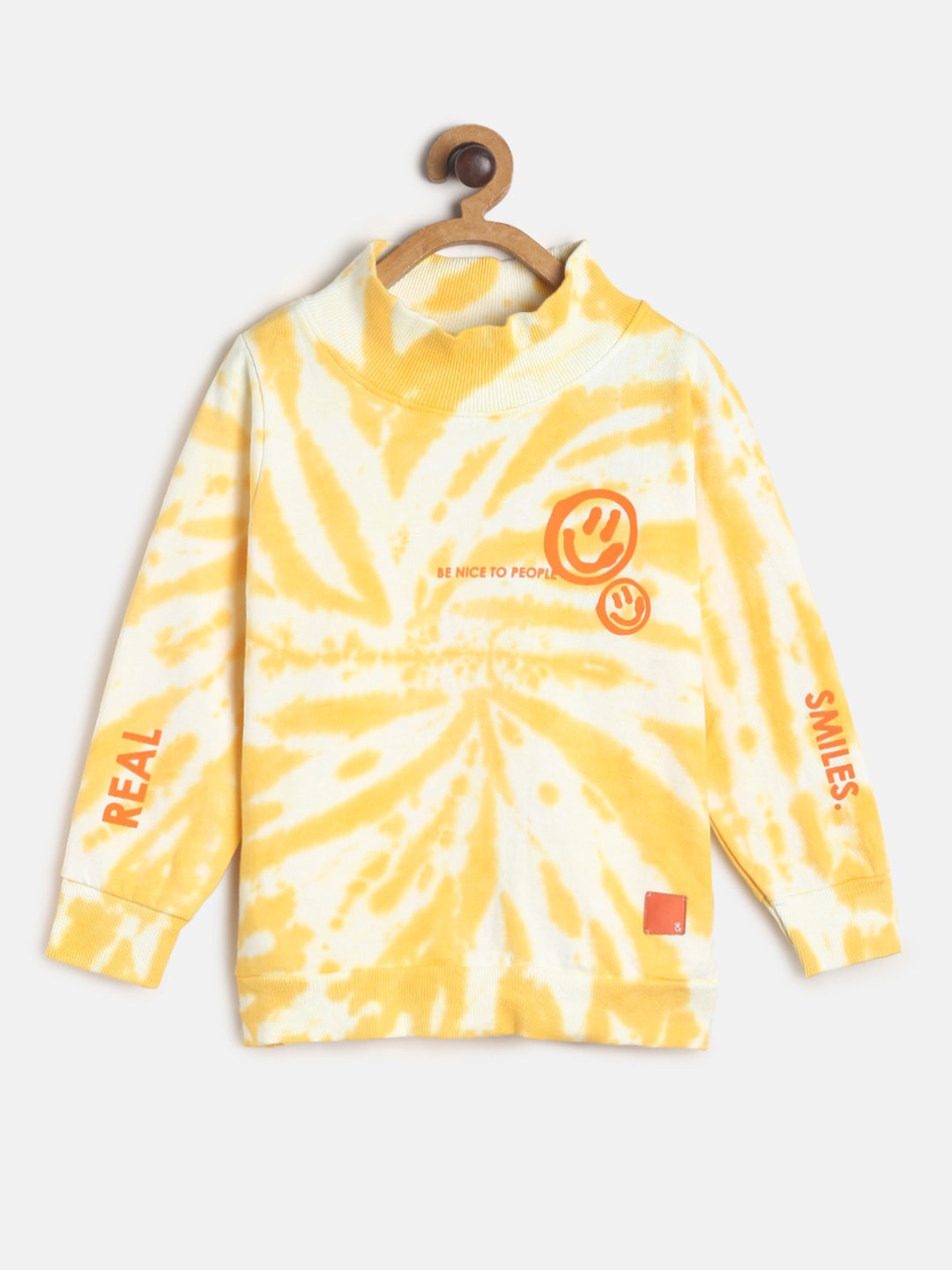 

TALES & STORIES Boys Printed Sweatshirt, Yellow