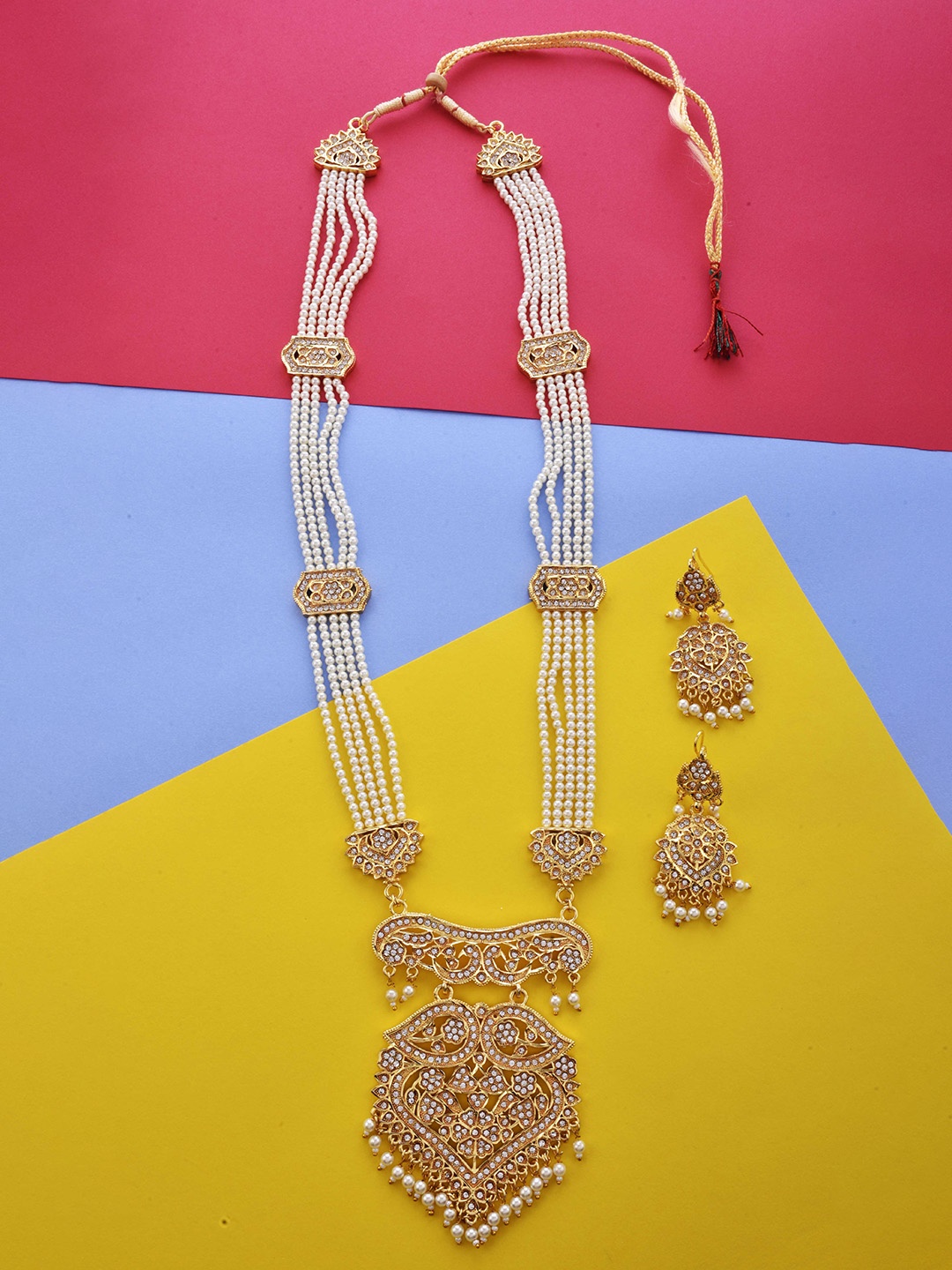 

The Pari Gold-Plated Pearl-Beaded Jewellery Set