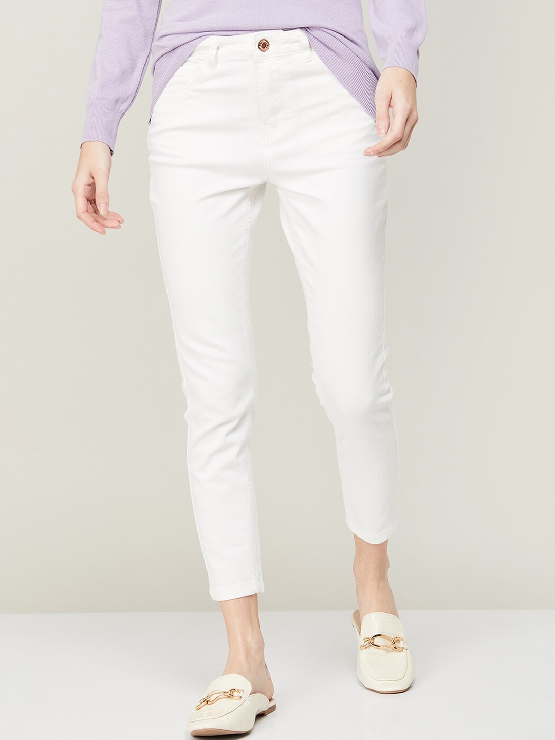 

Fame Forever by Lifestyle Women Skinny Fit Jeans, White