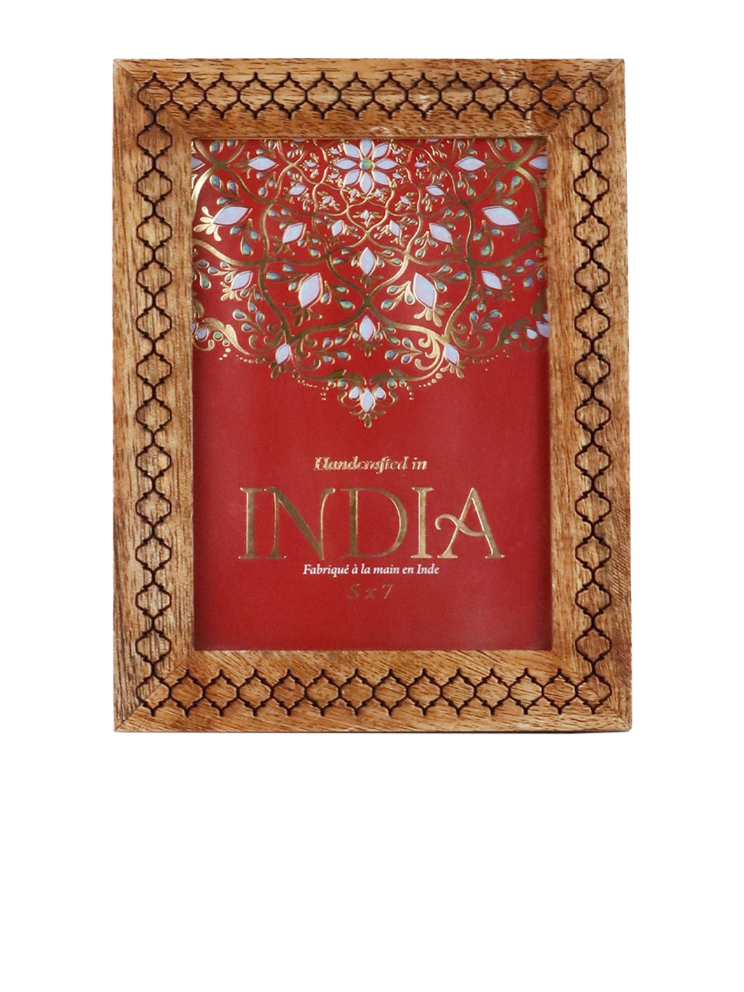 

CASA DECOR Wooden Table Photo Frame, Brown