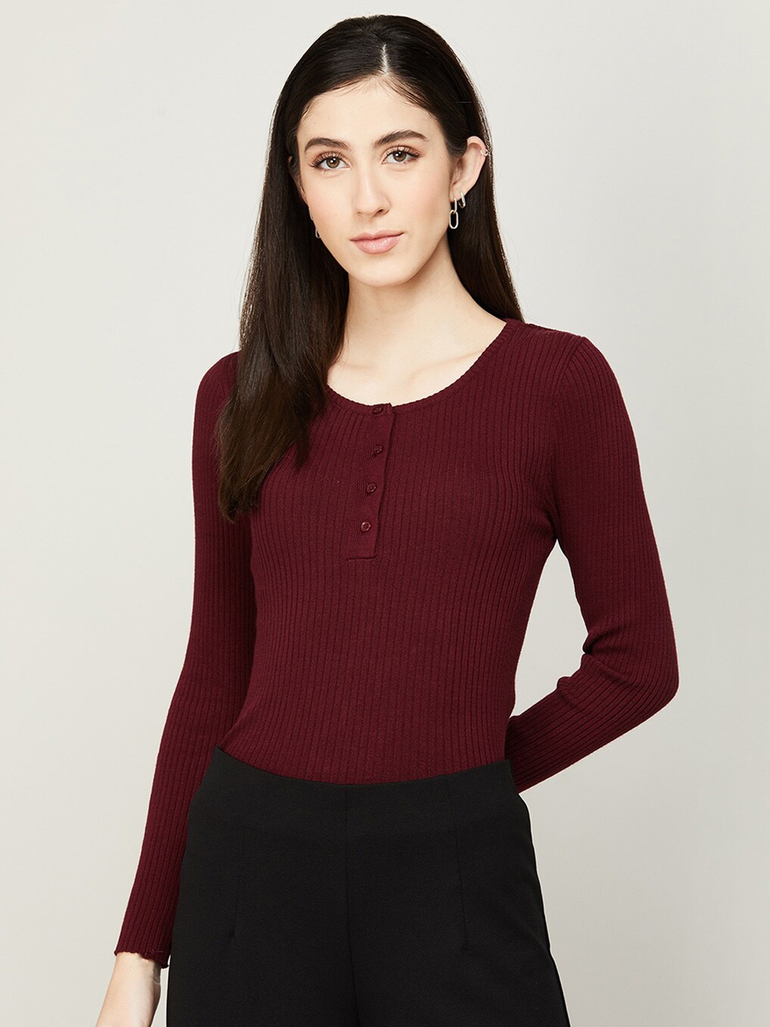 

Fame Forever by Lifestyle Women Pure Cotton Sweatshirt, Red
