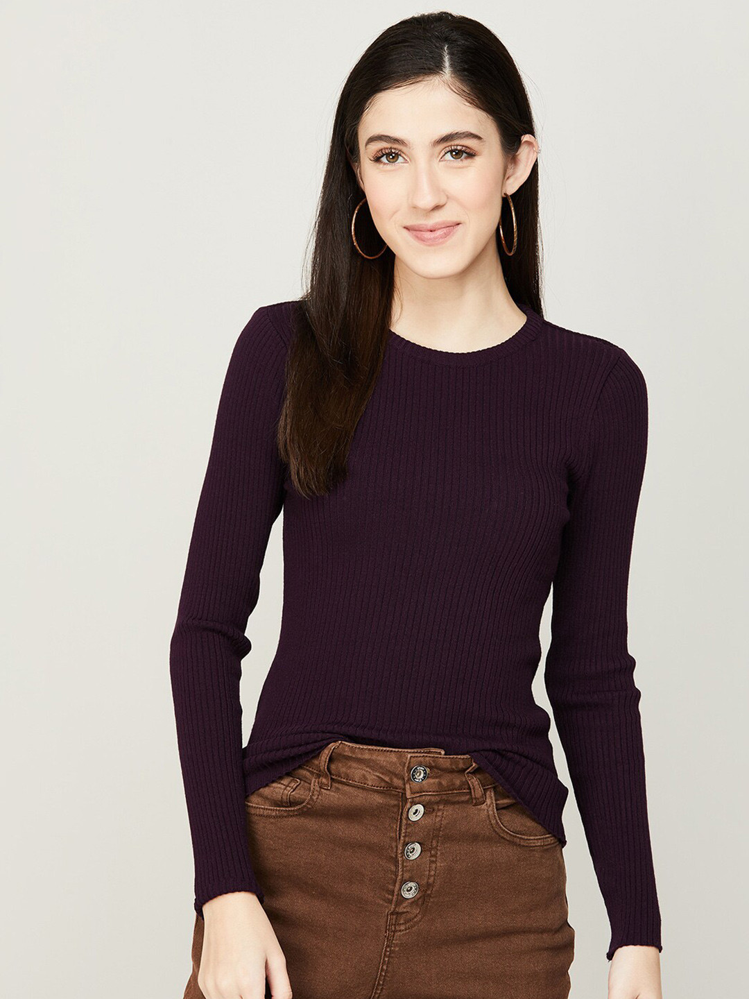 

Fame Forever by Lifestyle Women Pure Cotton Sweatshirt, Purple