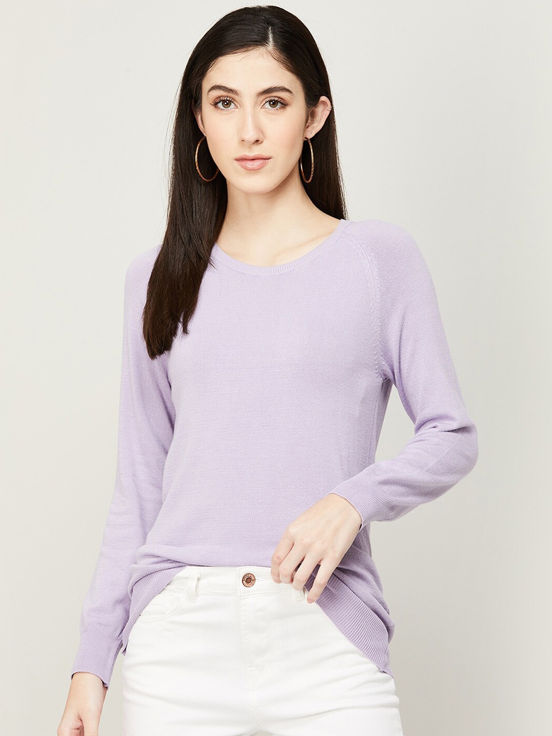 

Fame Forever by Lifestyle Women Pure Cotton Sweatshirt, Purple
