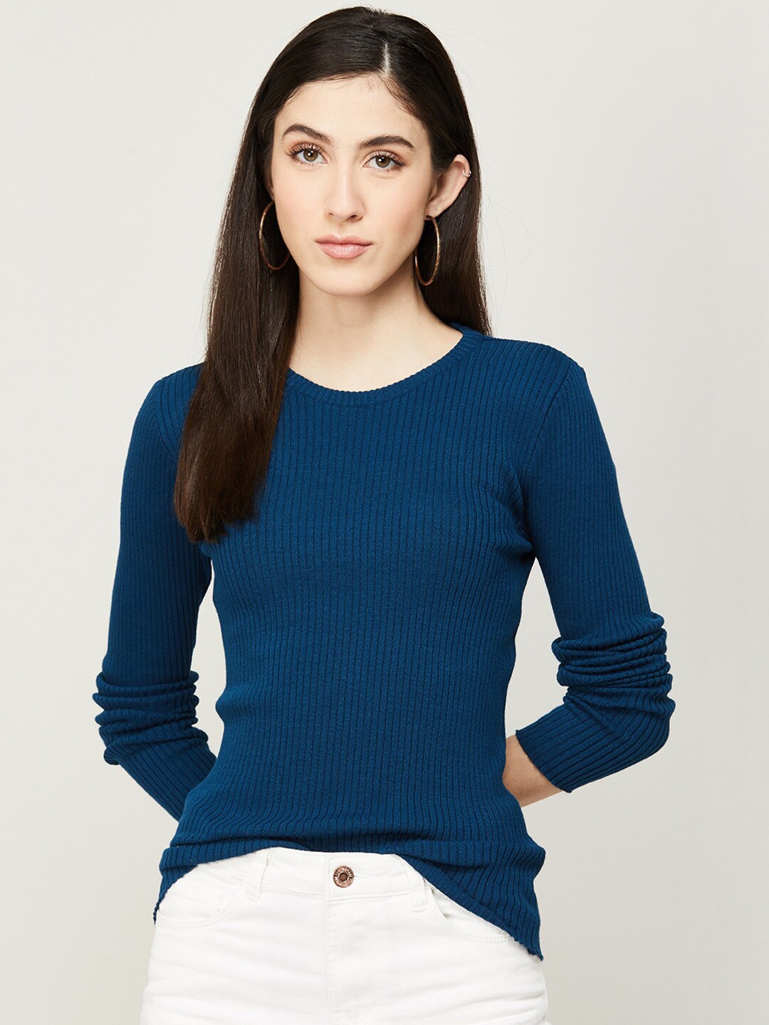 

Fame Forever by Lifestyle Women Pure Cotton Sweatshirt, Teal