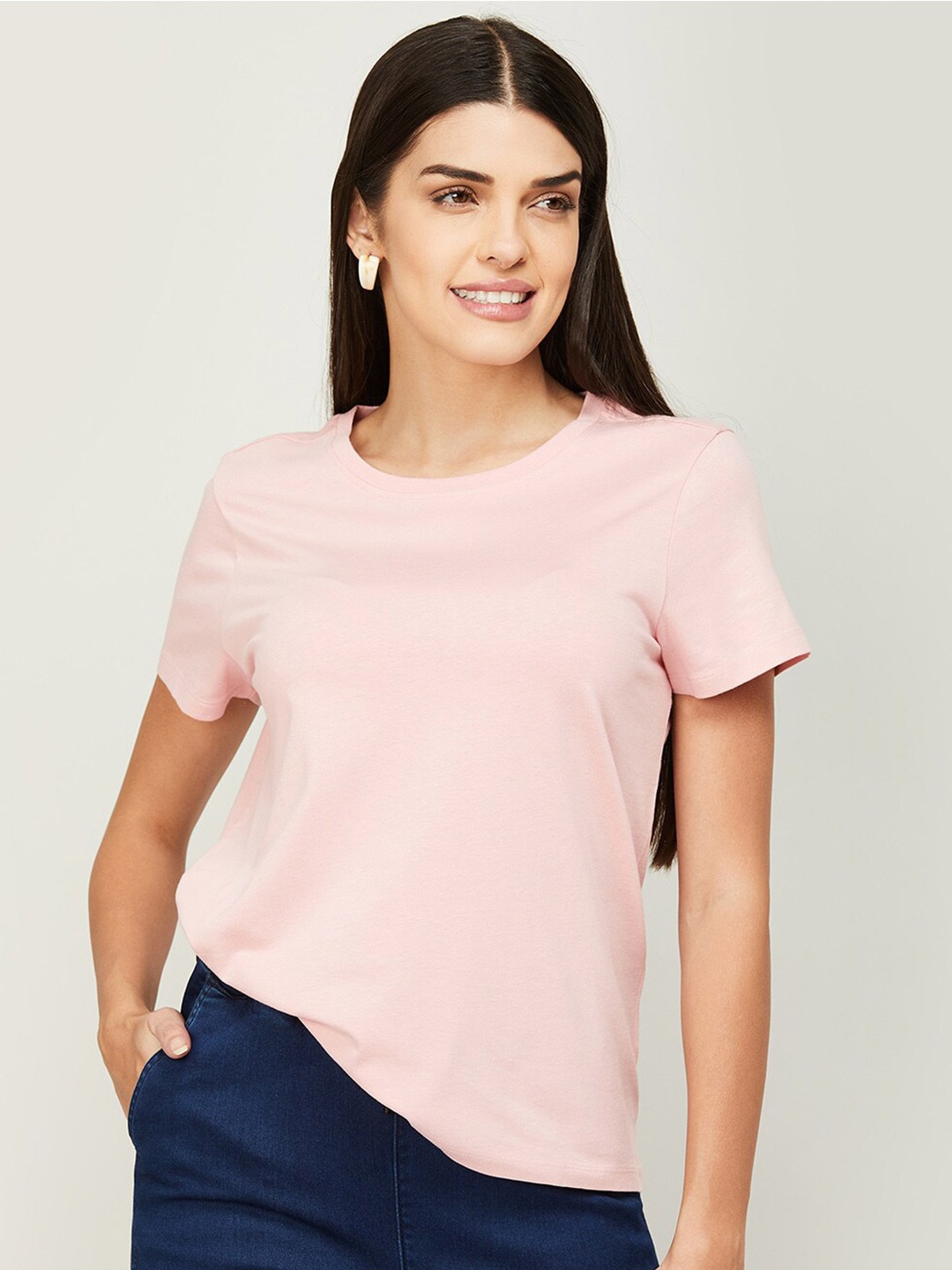 

Fame Forever by Lifestyle Pure Cotton T-shirt, Pink