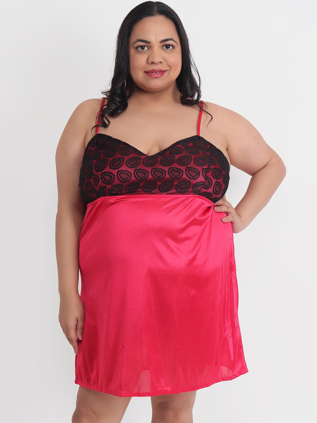

Klamotten Red & Black Baby Doll