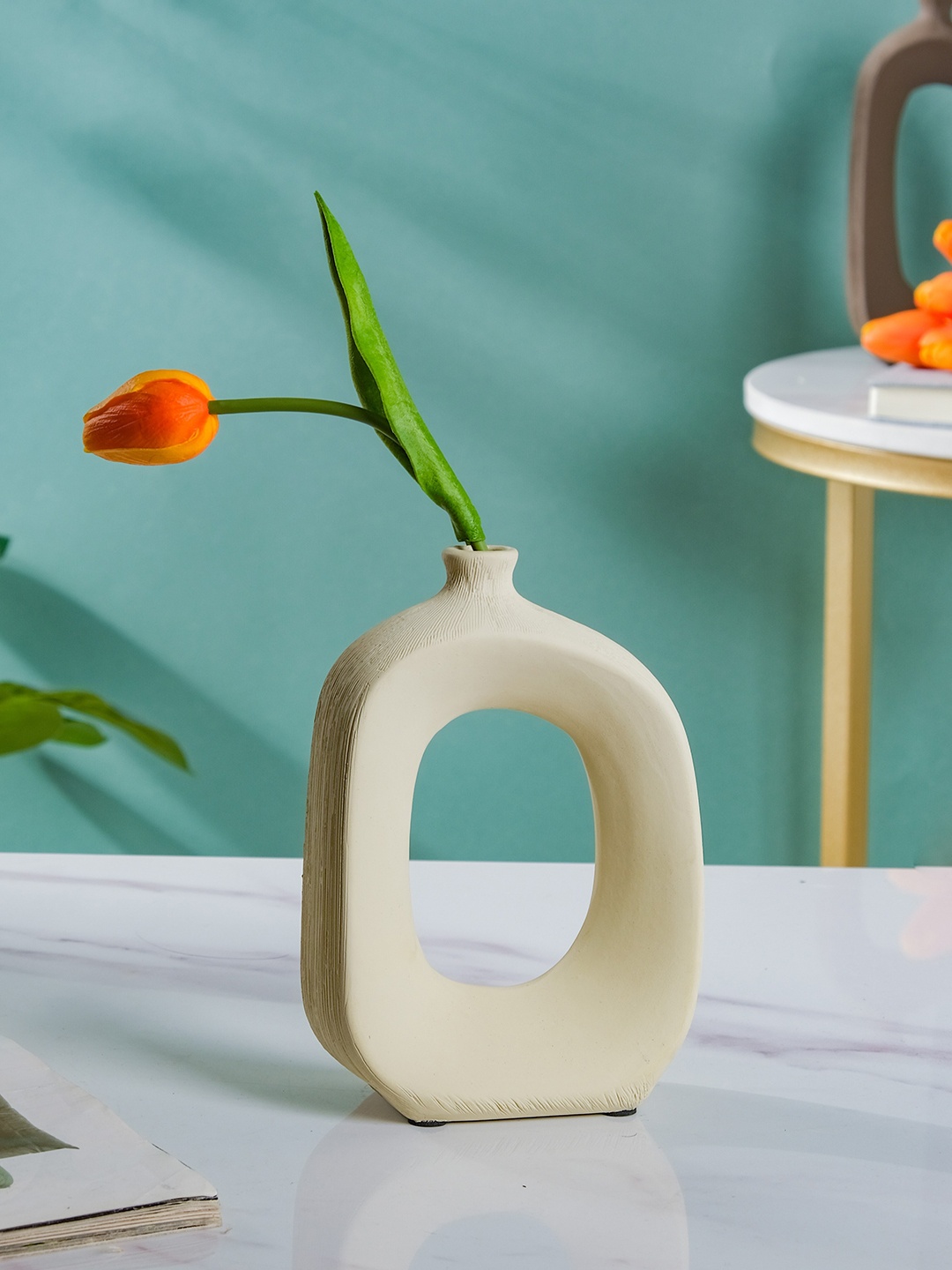 

Nestasia Beige Hollow Ceramic Vase