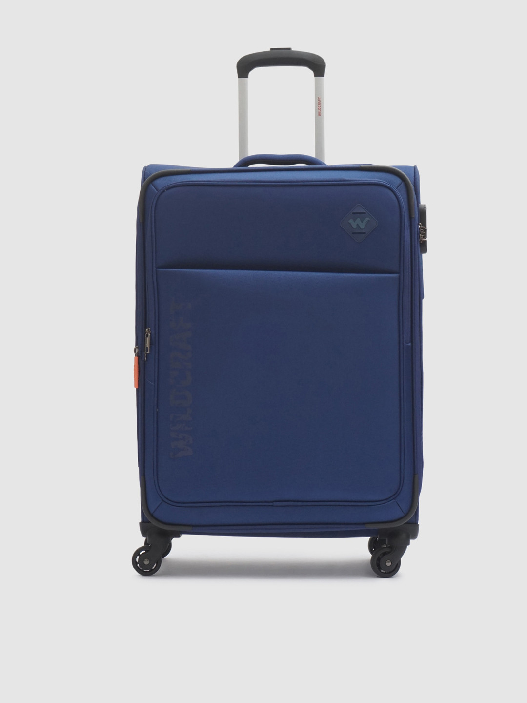 

Wildcraft Spectra Brand-Logo Printed Soft-Sided Trolley Bag, Blue