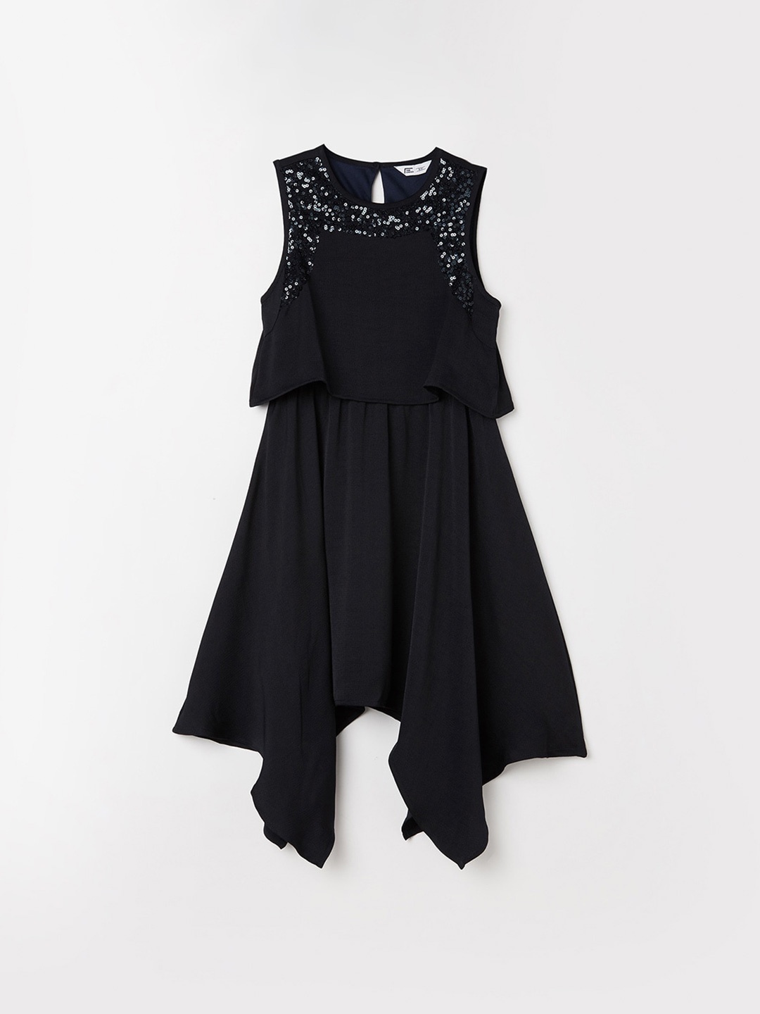 

Fame Forever by Lifestyle Sequined Fit & Flare Dress, Navy blue