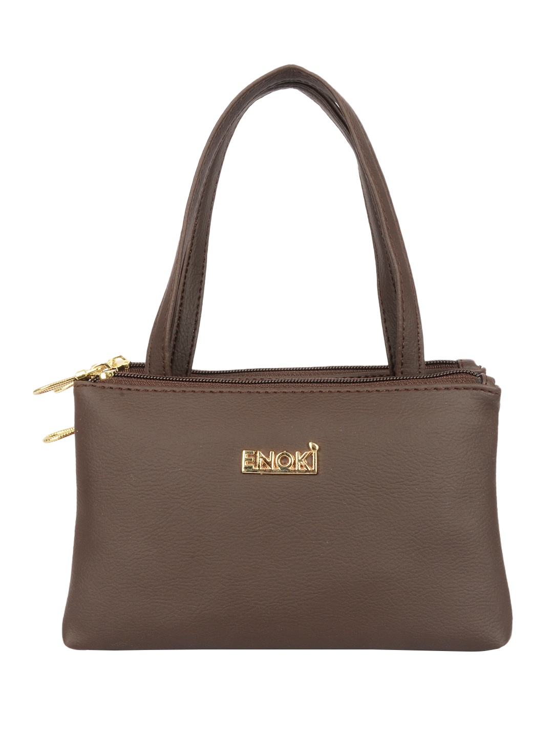 

ENOKI Brown Structured Shoulder Bag