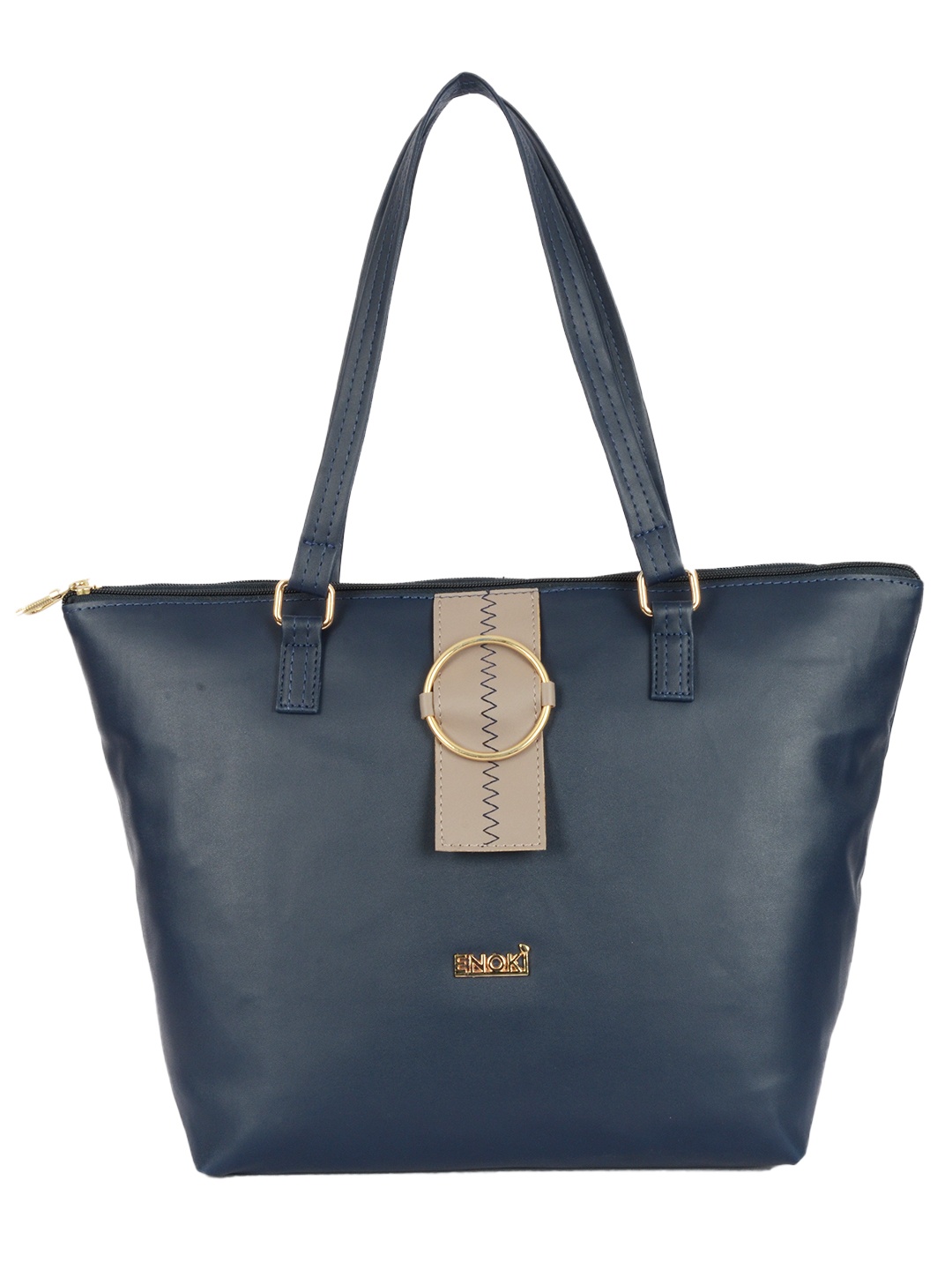 

ENOKI Blue Structured Shoulder Bag