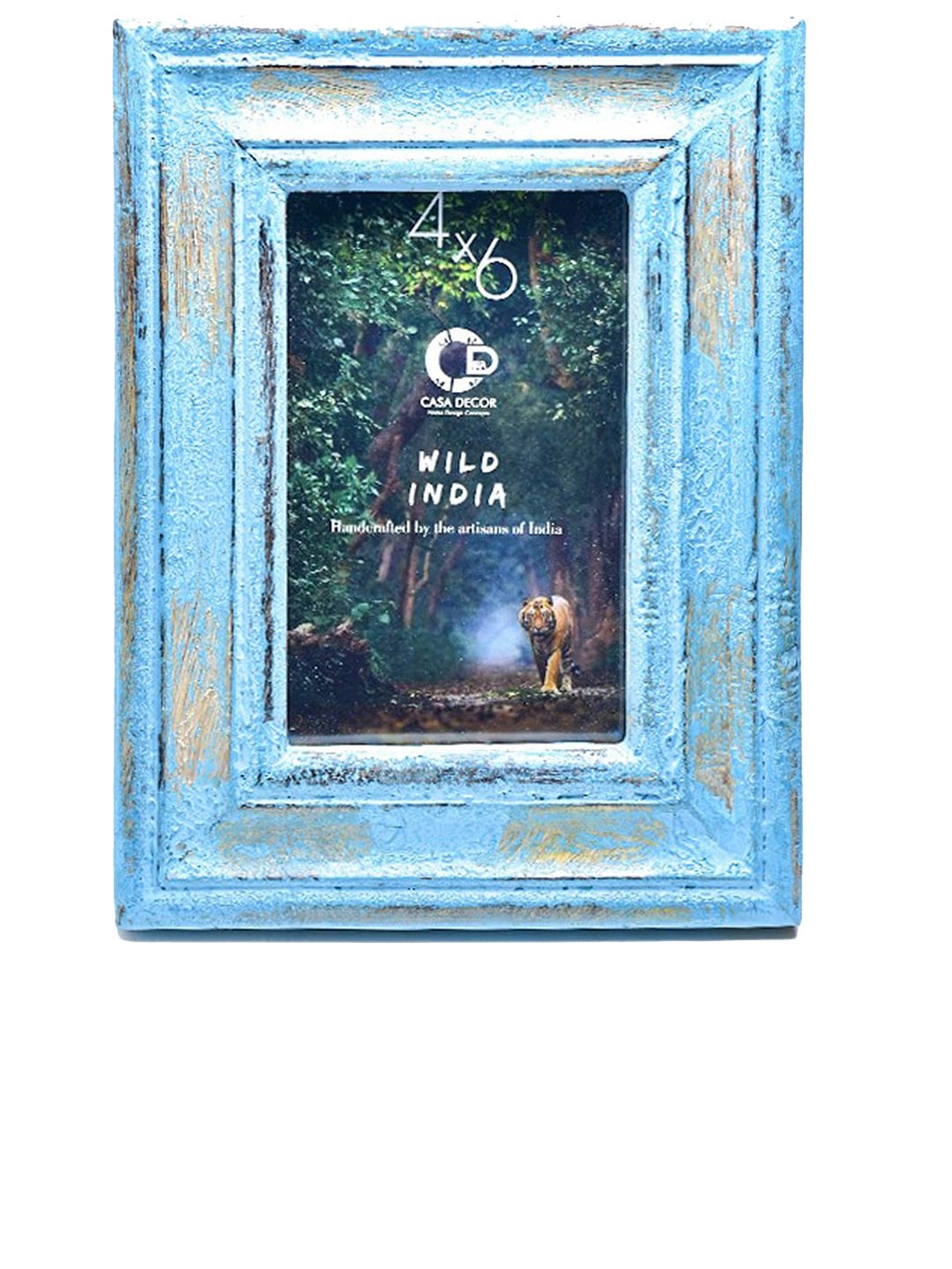 

CASA DECOR Blue Wooden Table Photo Frames