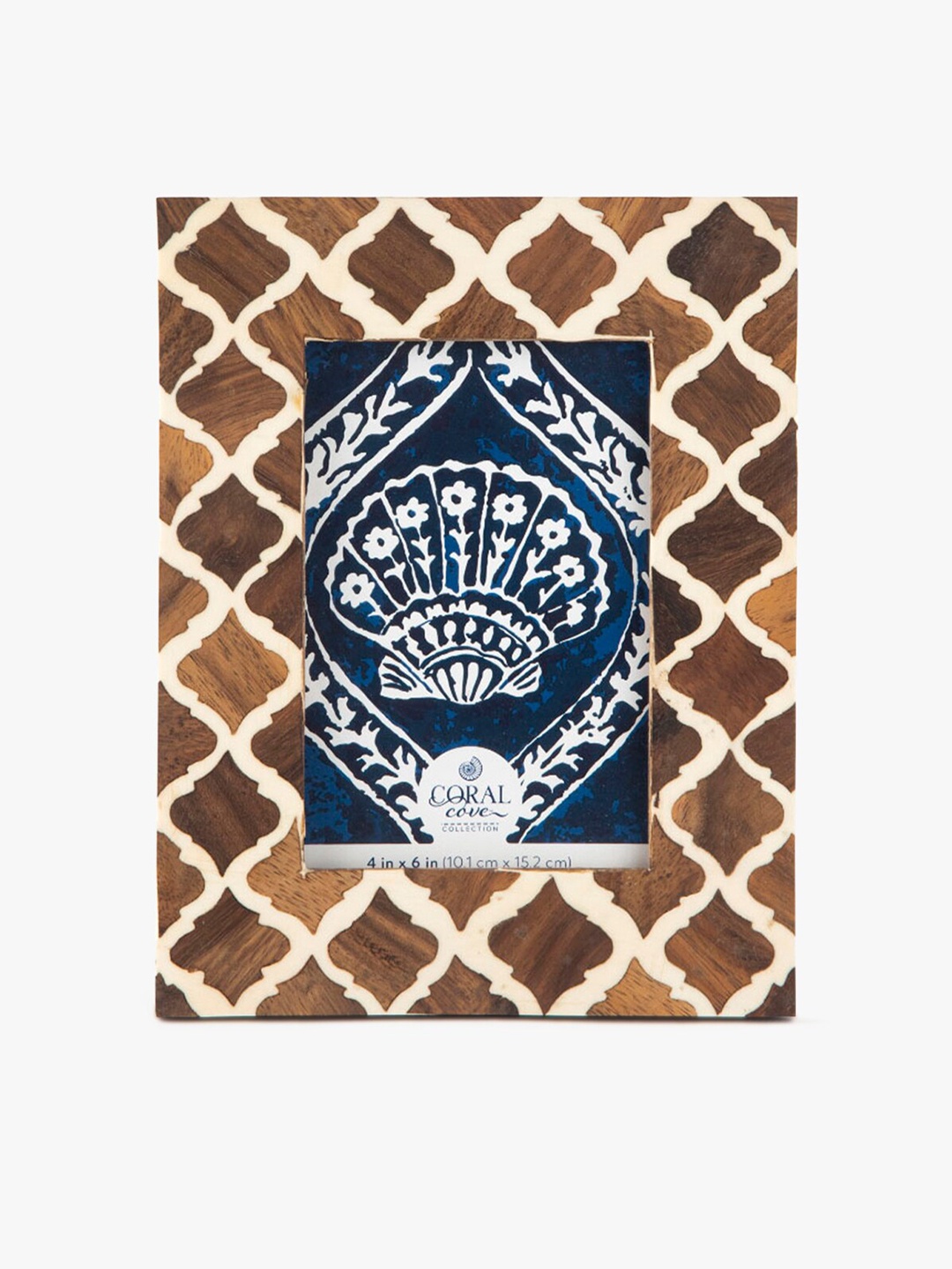 

CASA DECOR Brown Printed Jodhpur Imperial Table Photo Frame