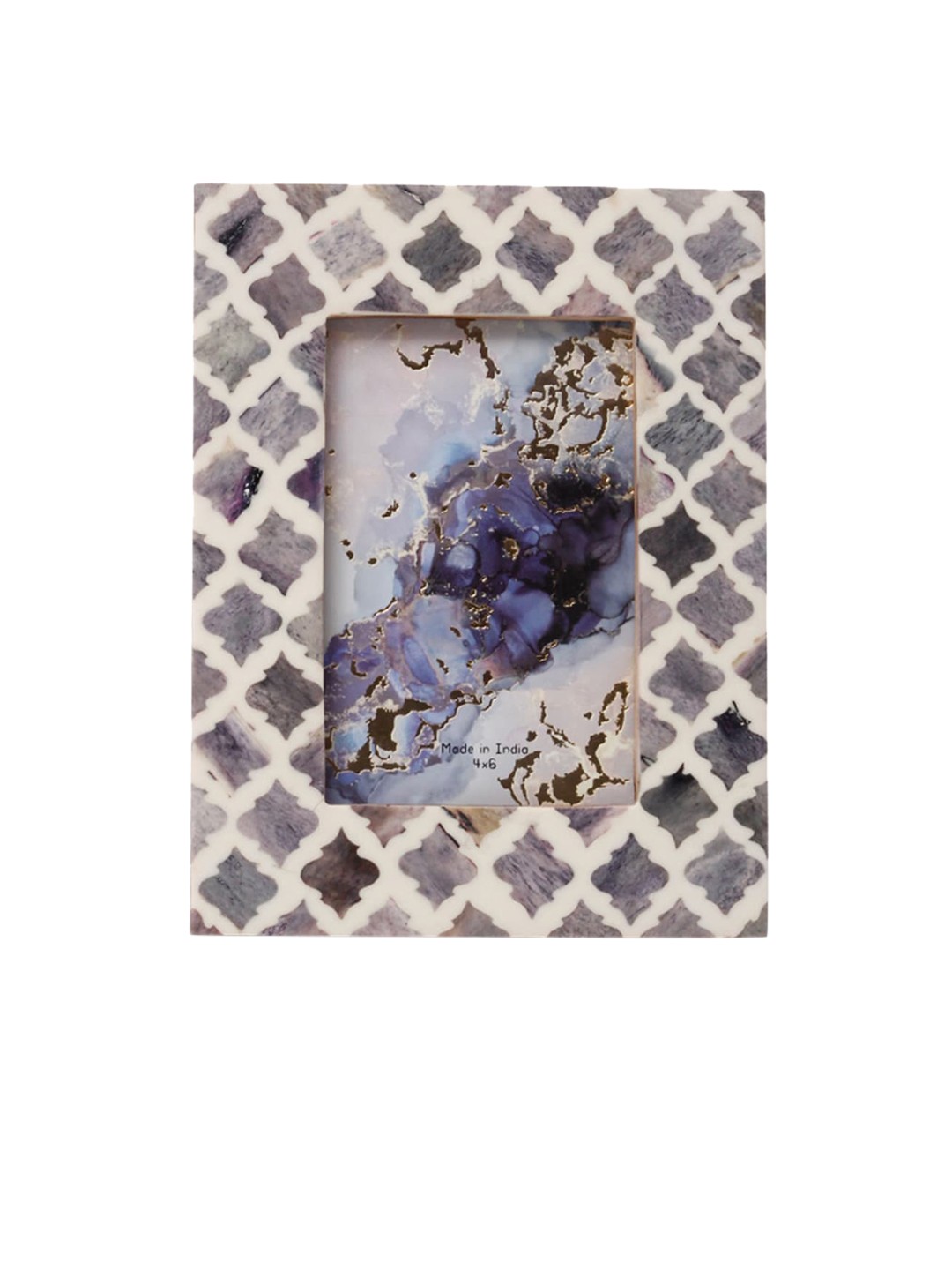 

CASA DECOR Indian Motif Photo Frame, Grey