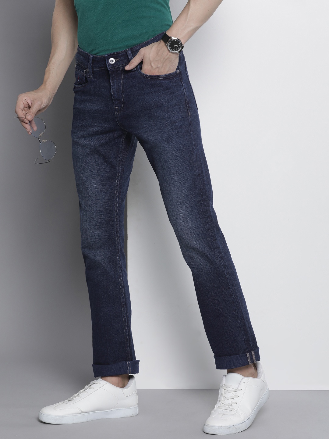 

Nautica Men Heavy Fade Stretchable Jeans, Blue
