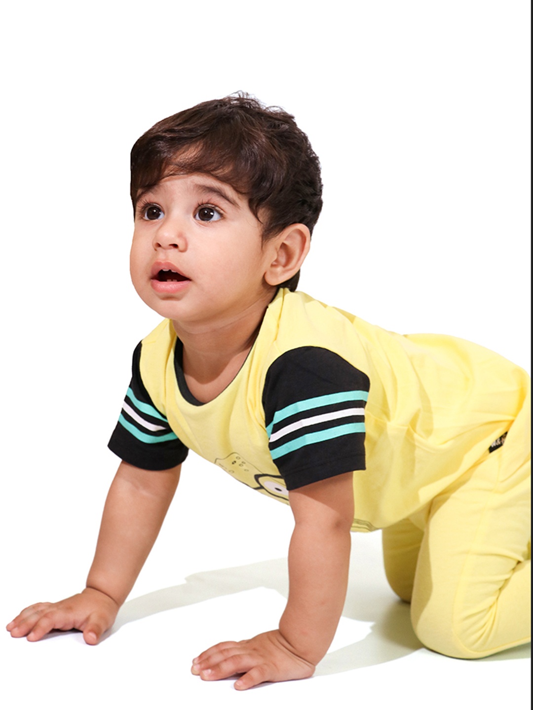 

Whistle & Hops Kids Jellyfish Romper, Yellow