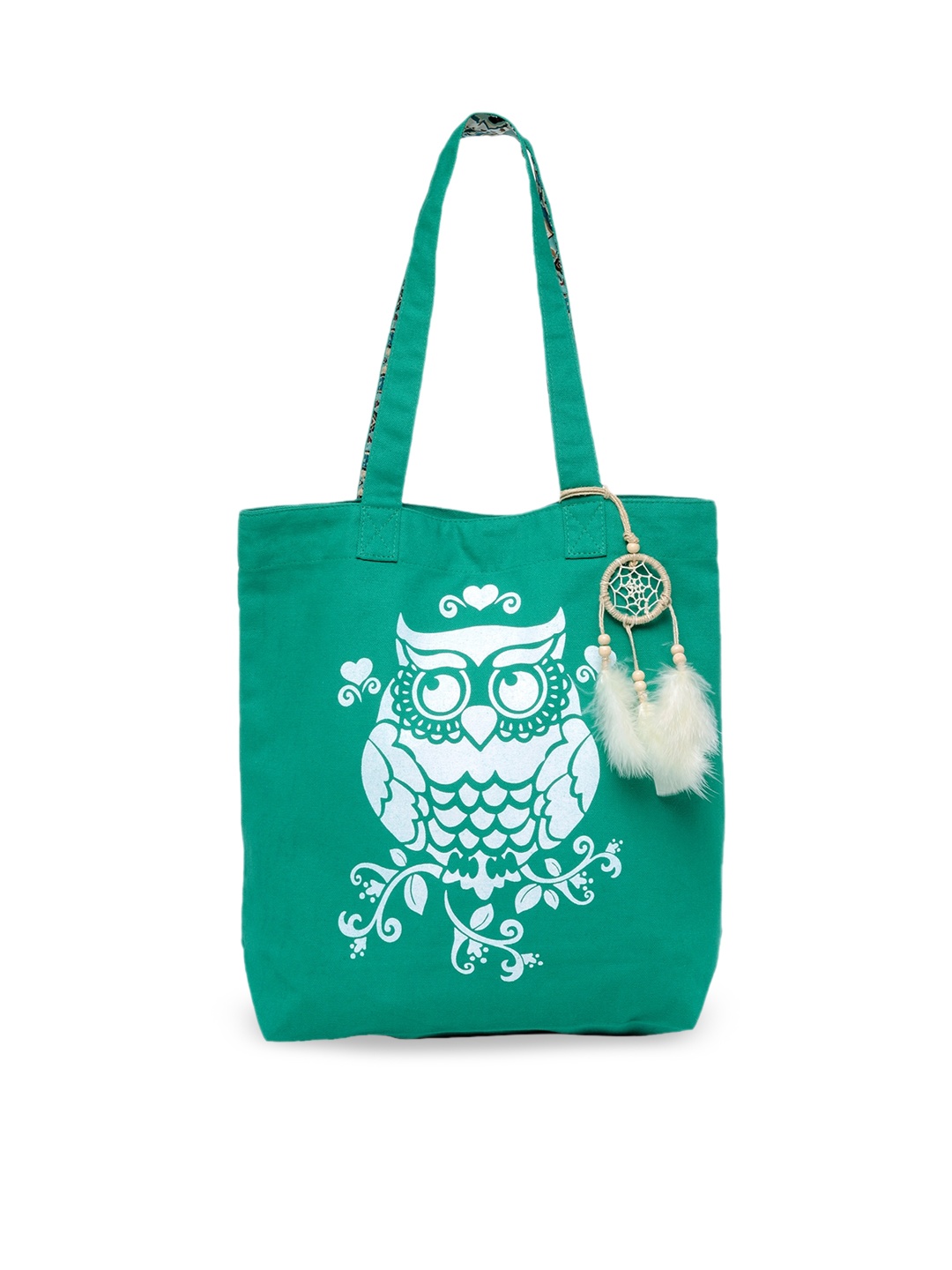 

The House of Tara Printed Shopper Handheld Bag, Teal