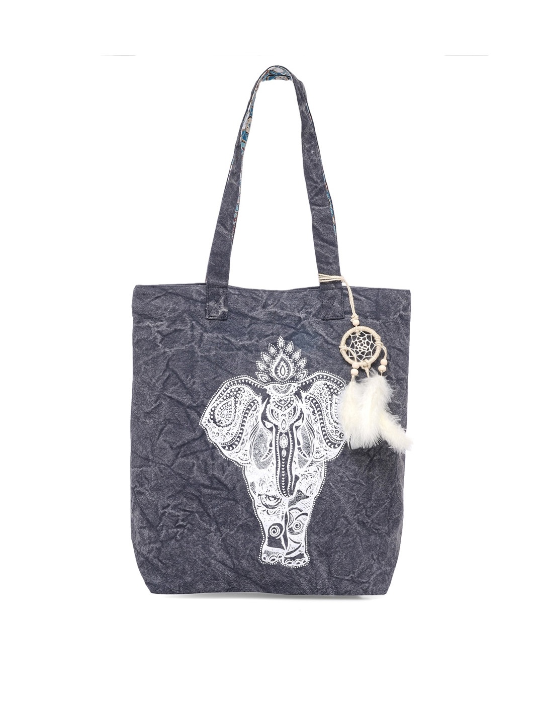 

The House of Tara Printed Shopper Tote Bag, Charcoal